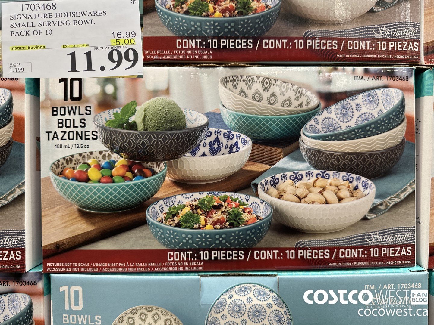1703468 SIGNATURE HOUSEWARES SMALL SERVING BOWL PACK OF 10 ($5.00 INSTANT SAVINGS EXPIRES ON 2023-07-30) $11.99