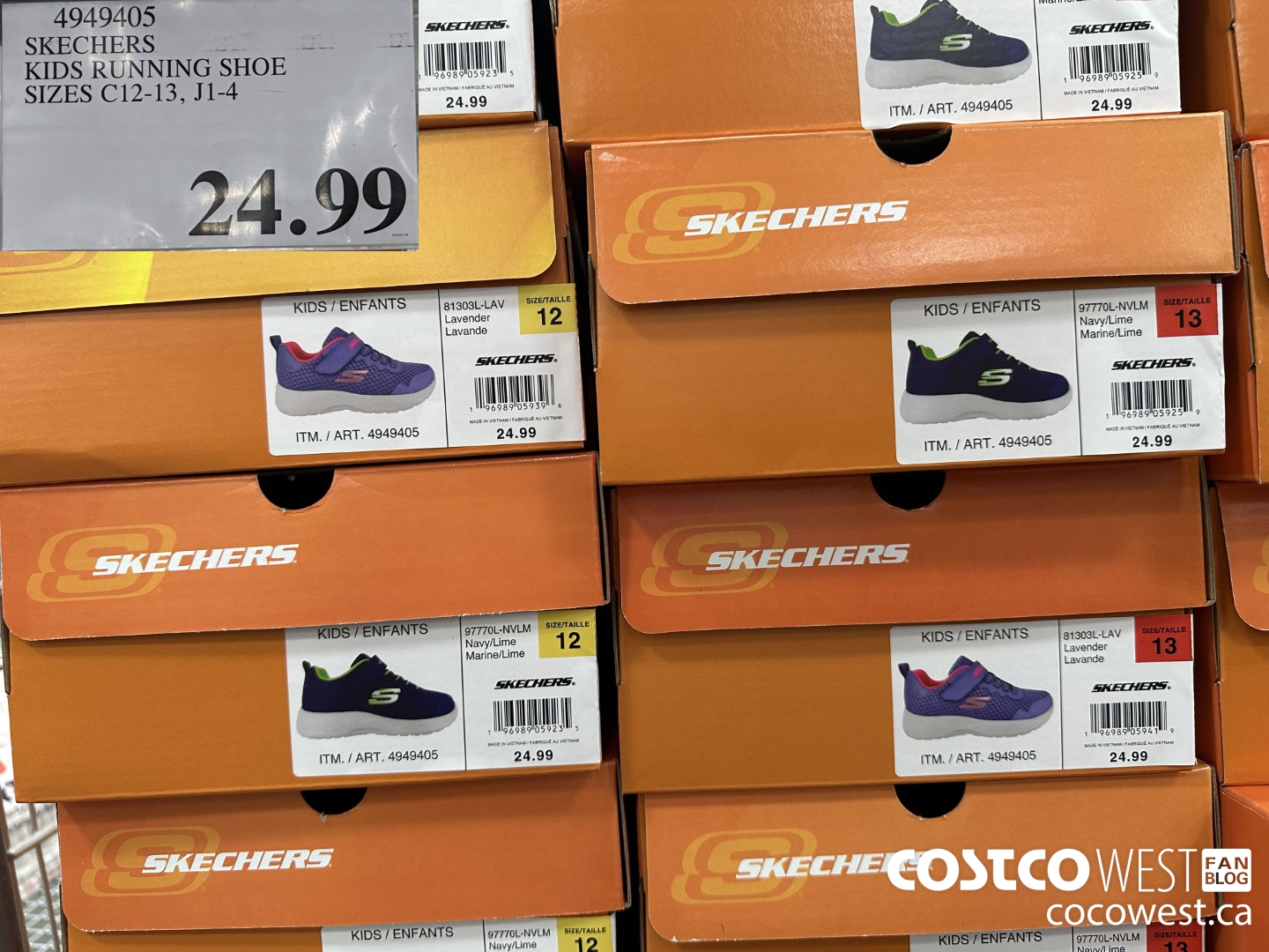 4949405 SKECHERS KIDS RUNNERS SIZES C12-13, J1-4 $24.99