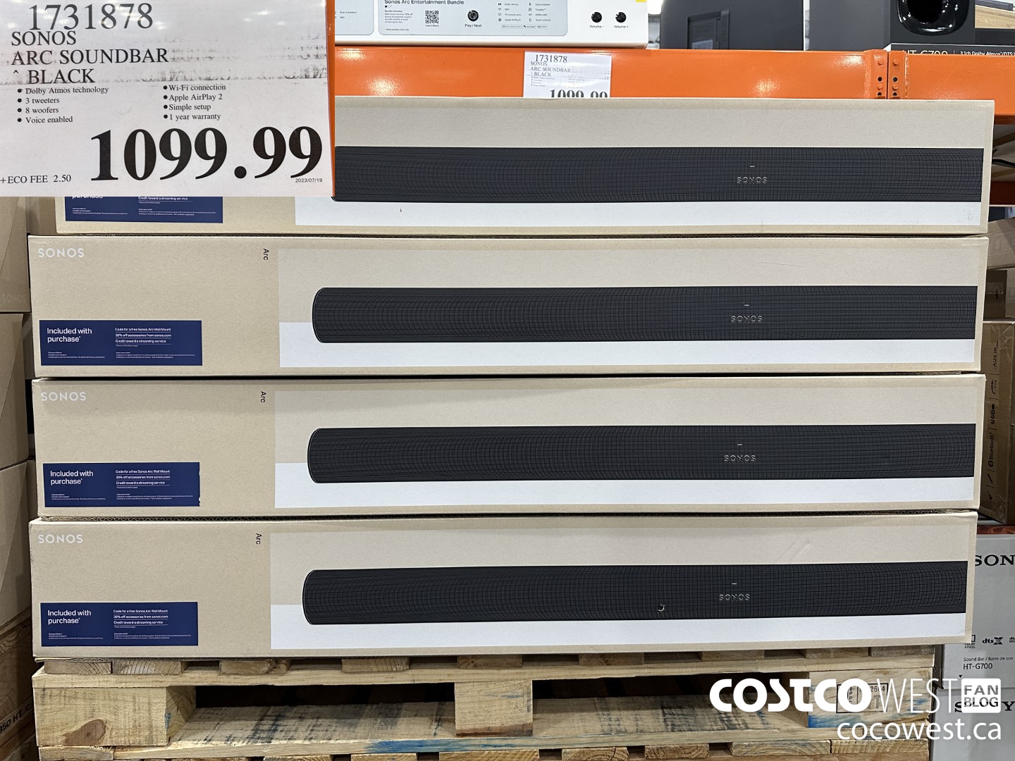 1731878 SONOS ARC SOUNDBAR BLACK $1099.99