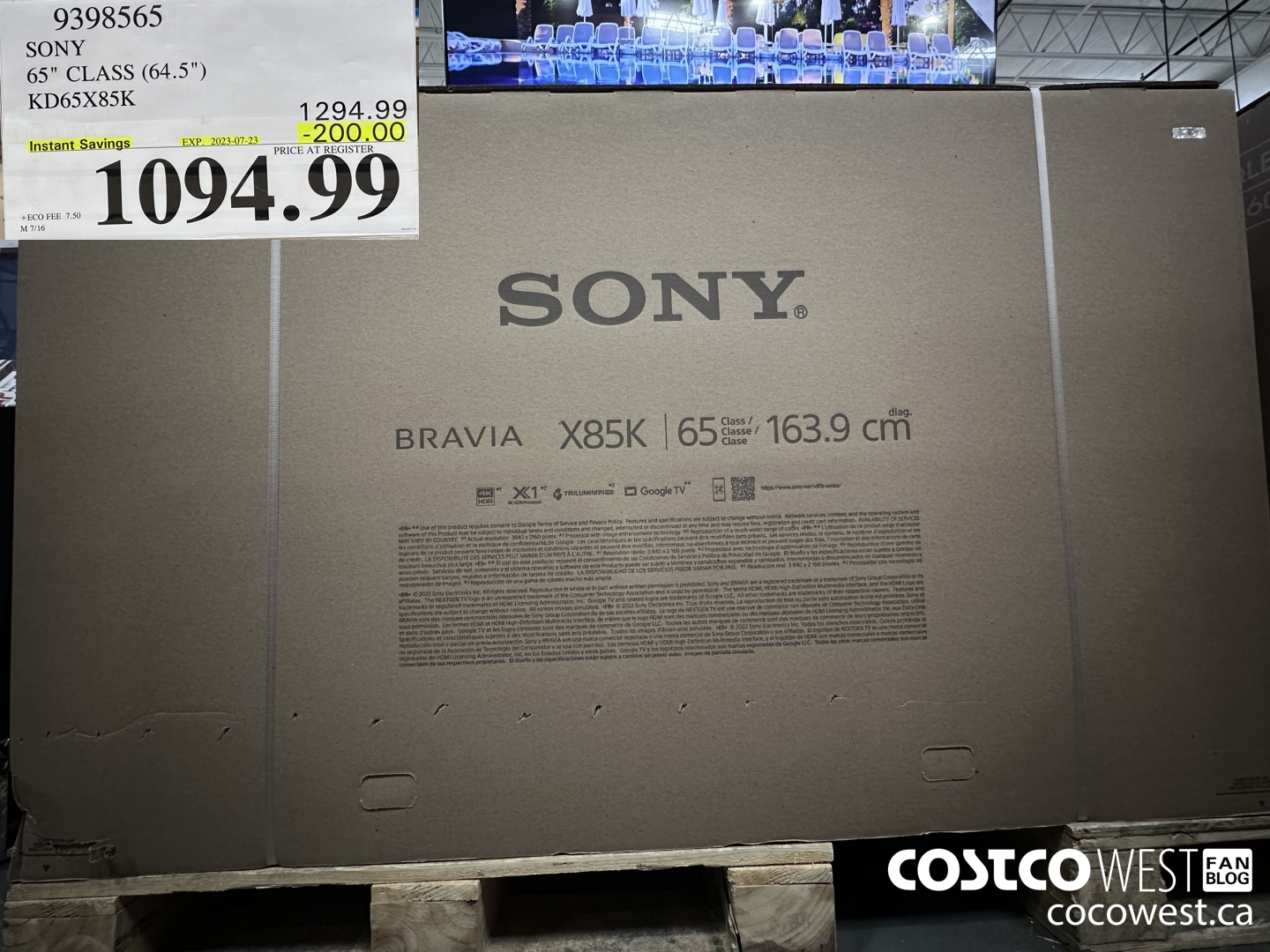 9398565 SONY 4K 65