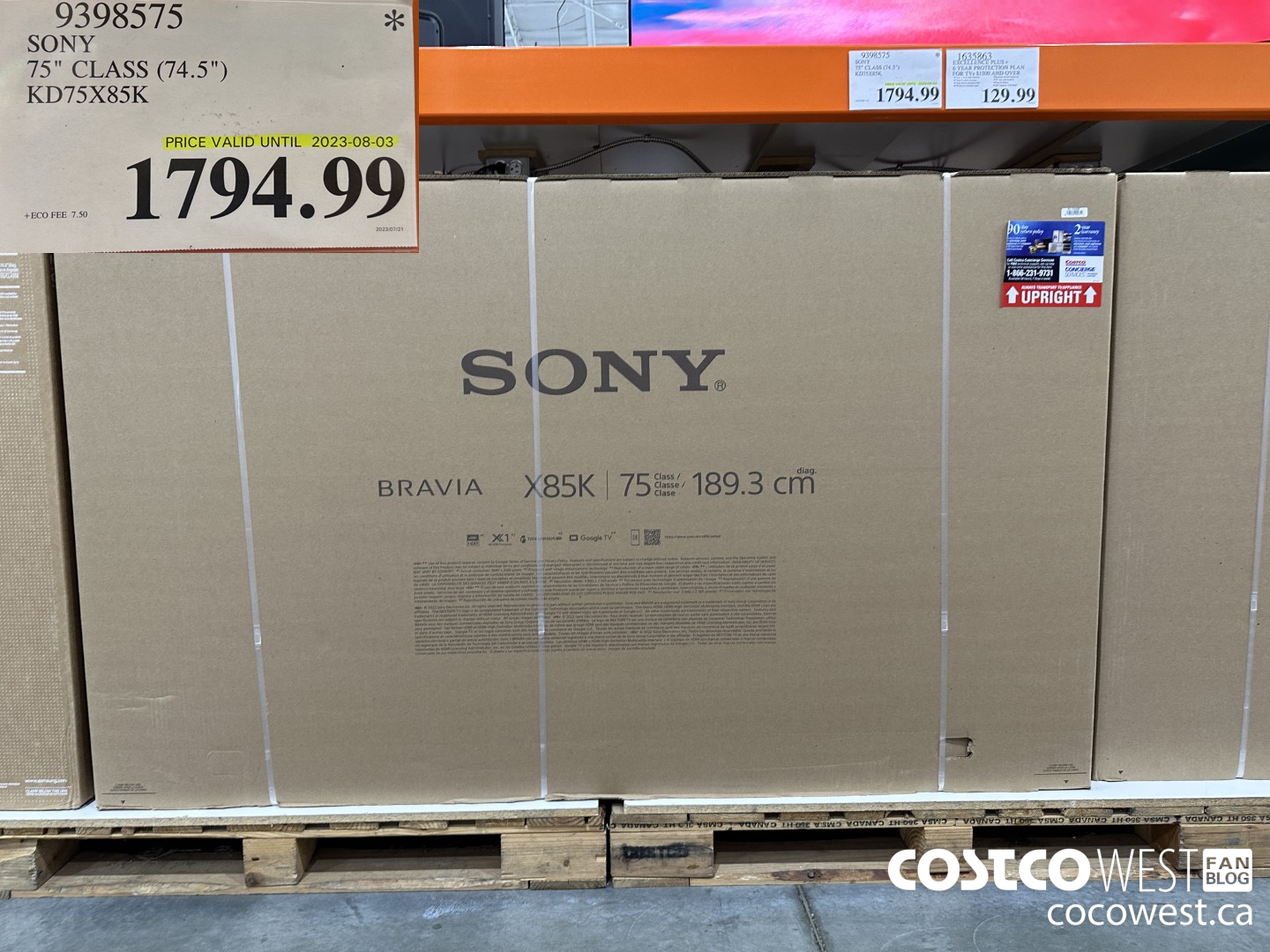 9398575 SONY 4K 75