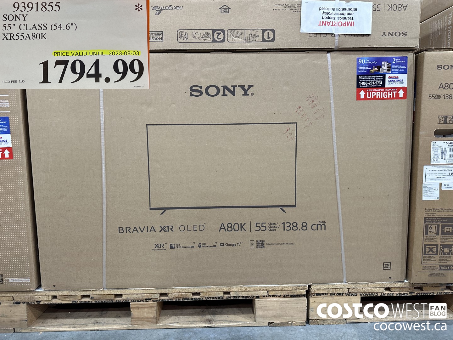 9391855 SONY 4K OLED 55