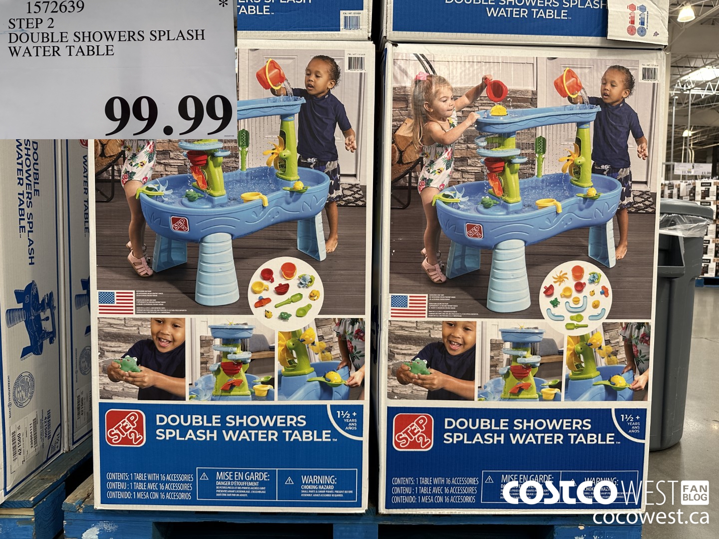 1572639 STEP 2 DOUBLE SHOWERS SPLASH WATER TABLE $99.99
