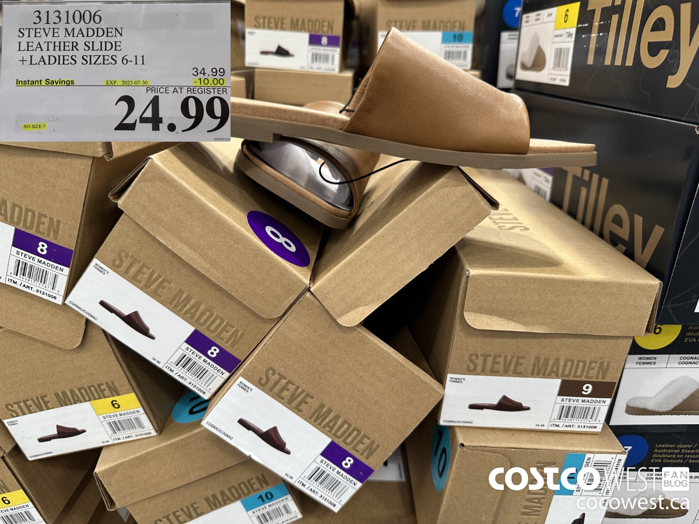 3131006 STEVE MADDEN LEATHER SLIDE LADIES SIZES 6-11 ($10.00 INSTANT SAVINGS EXPIRES ON 2023-07-30) $24.99