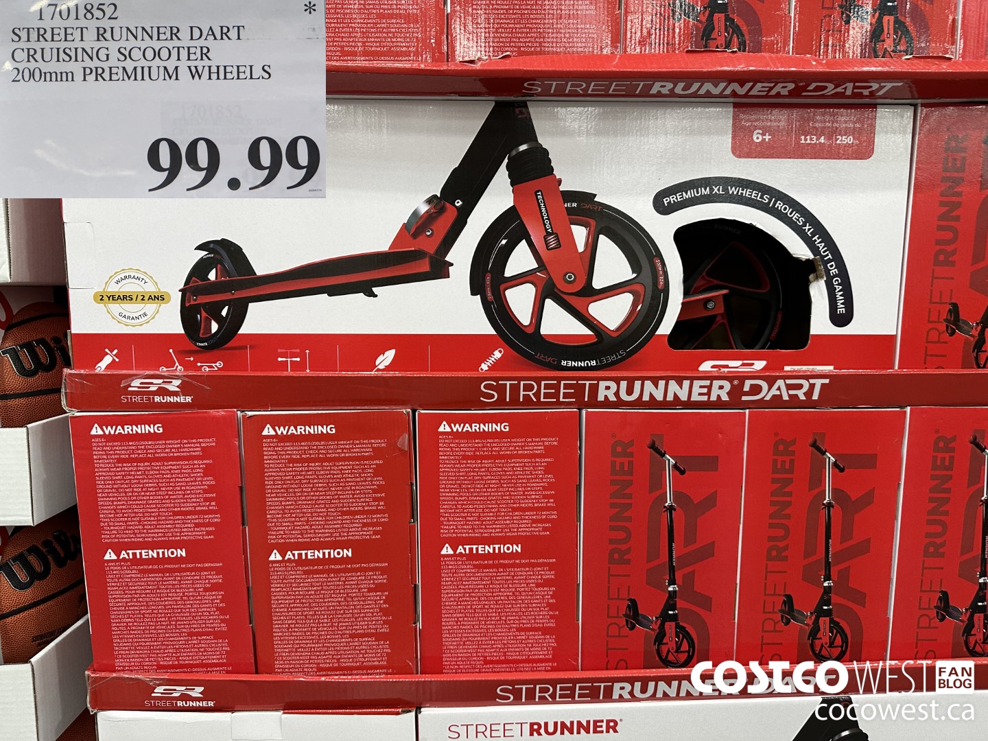 1701852 STREET RUNNER DART CRUISING SCOOTER 200MM PREMIUM WHEELS $99.99