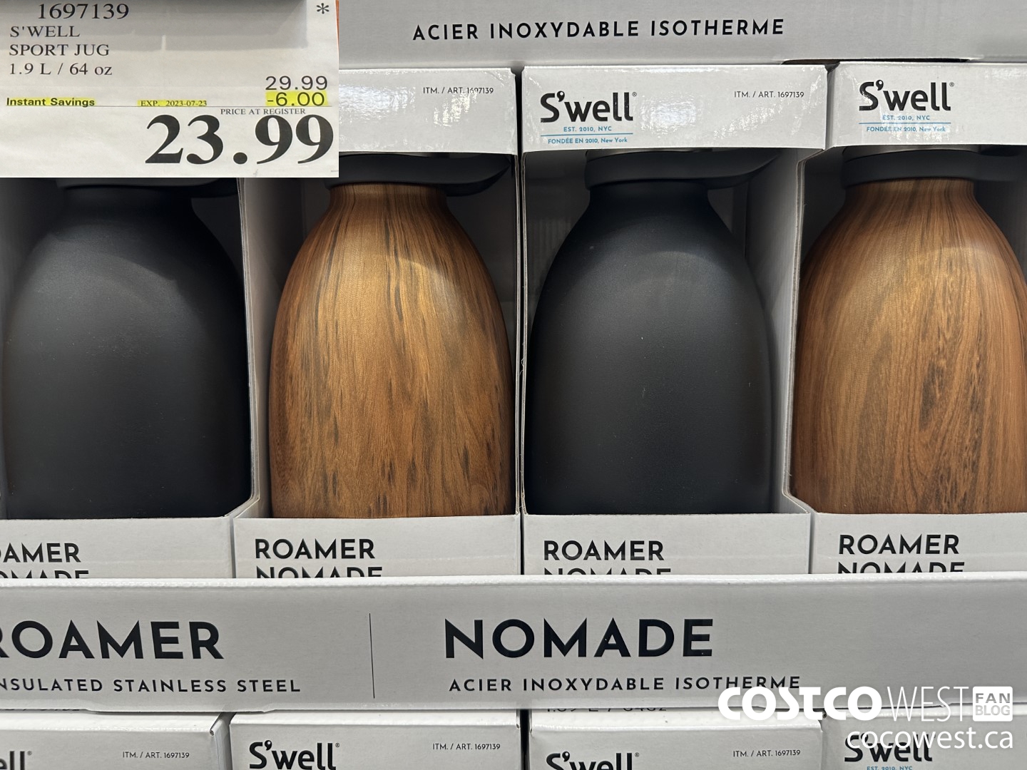 1697139 S'WELL SPORT JUG 1.9L / 64 OZ ($6.00 INSTANT SAVINGS EXPIRES ON 2023-07-23) $23.99