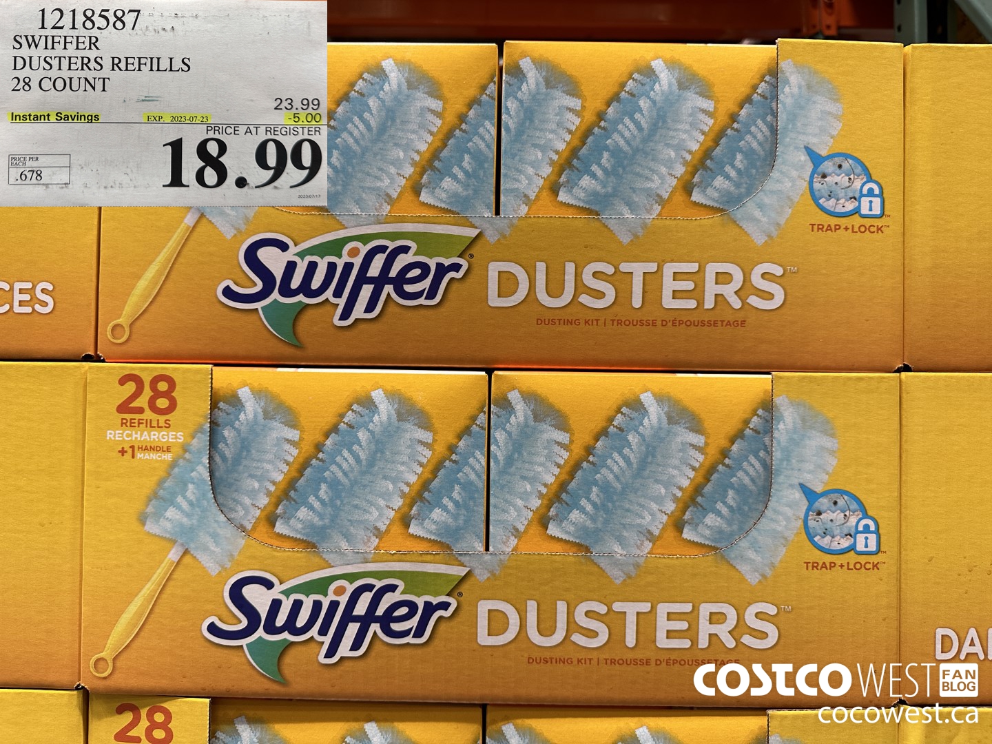 1218587 SWIFFER DUSTERS 28 COUNT ($5.00 INSTANT SAVINGS EXPIRES ON 2023-07-23) $18.99