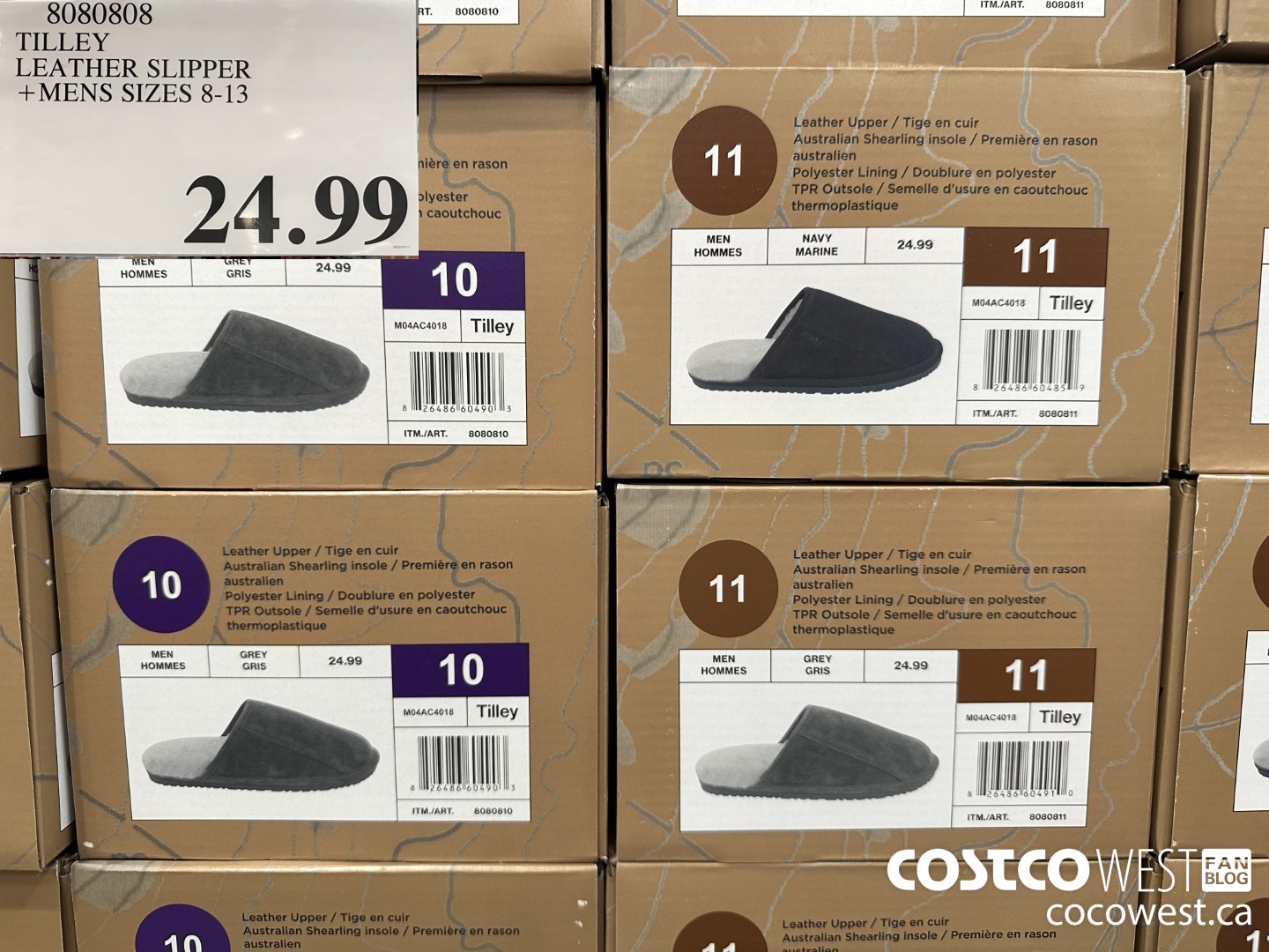 8080808 TILLEY LEATHER SLIPPER MENS SIZES 8-13 $24.99