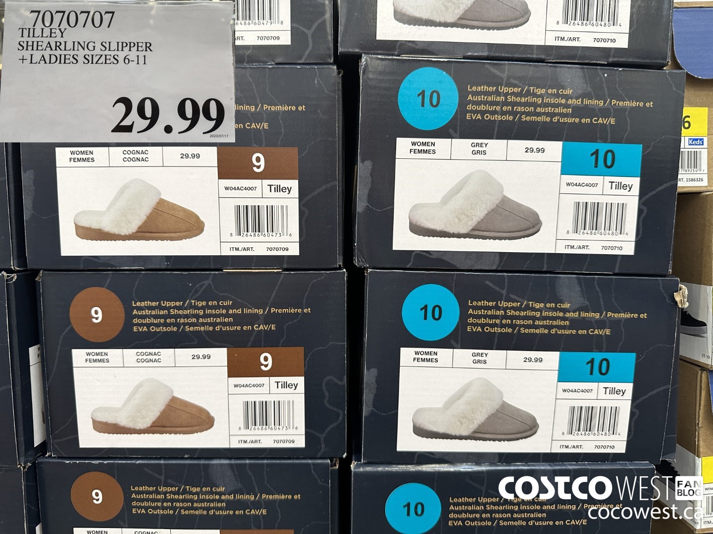 7070707 TILLEY SHEARLING SLIPPER LADIES SIZES 6-11 $29.99