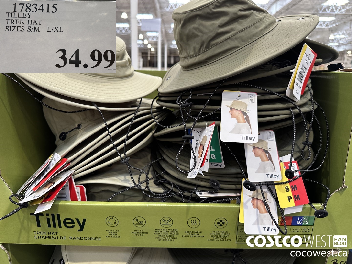 1783415 TILLEY TREK HAT SIZES S/M-L/XL $34.99