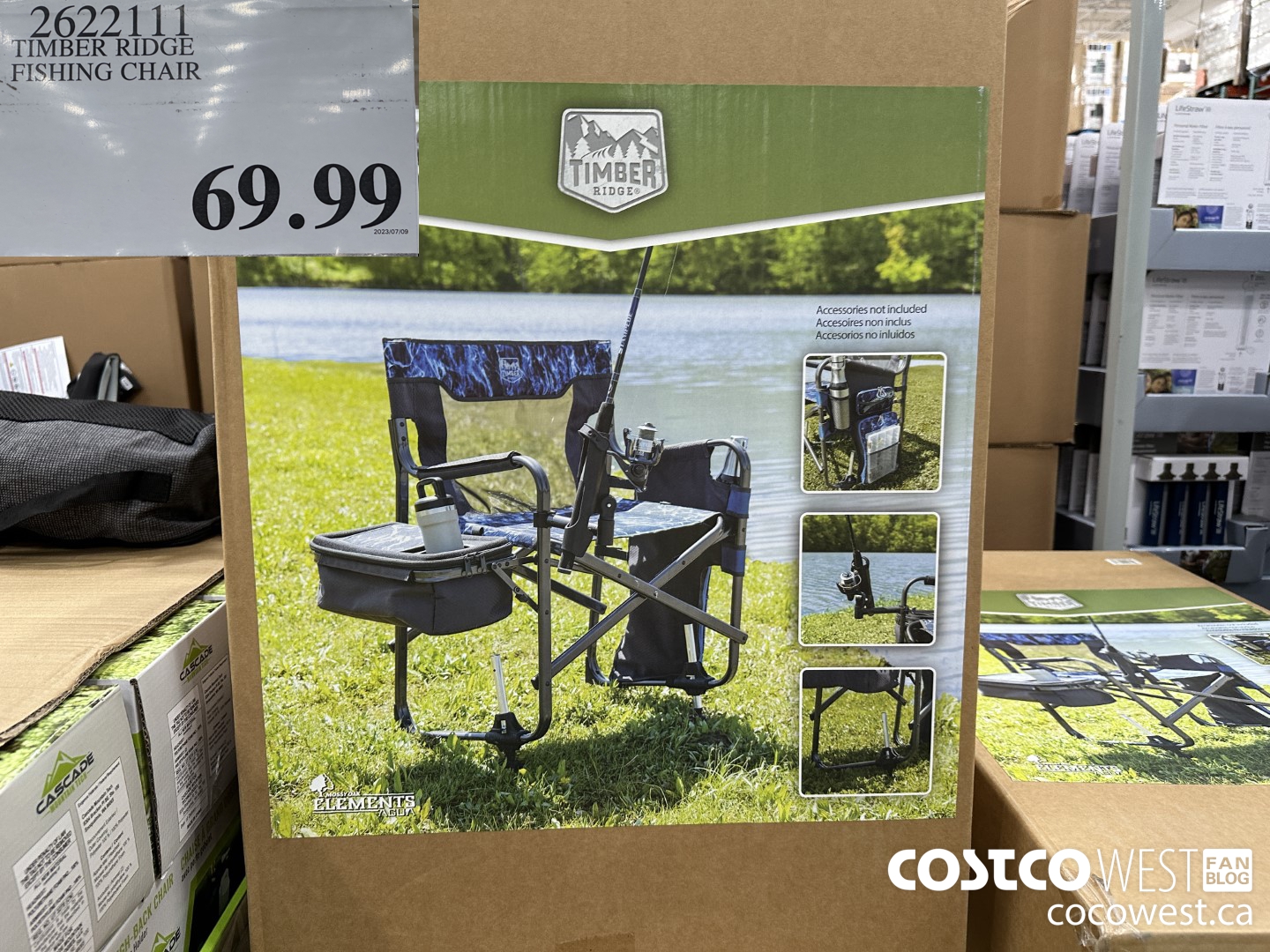 2622111 TIMBER RIDGE FISHING CHAIR $69.99