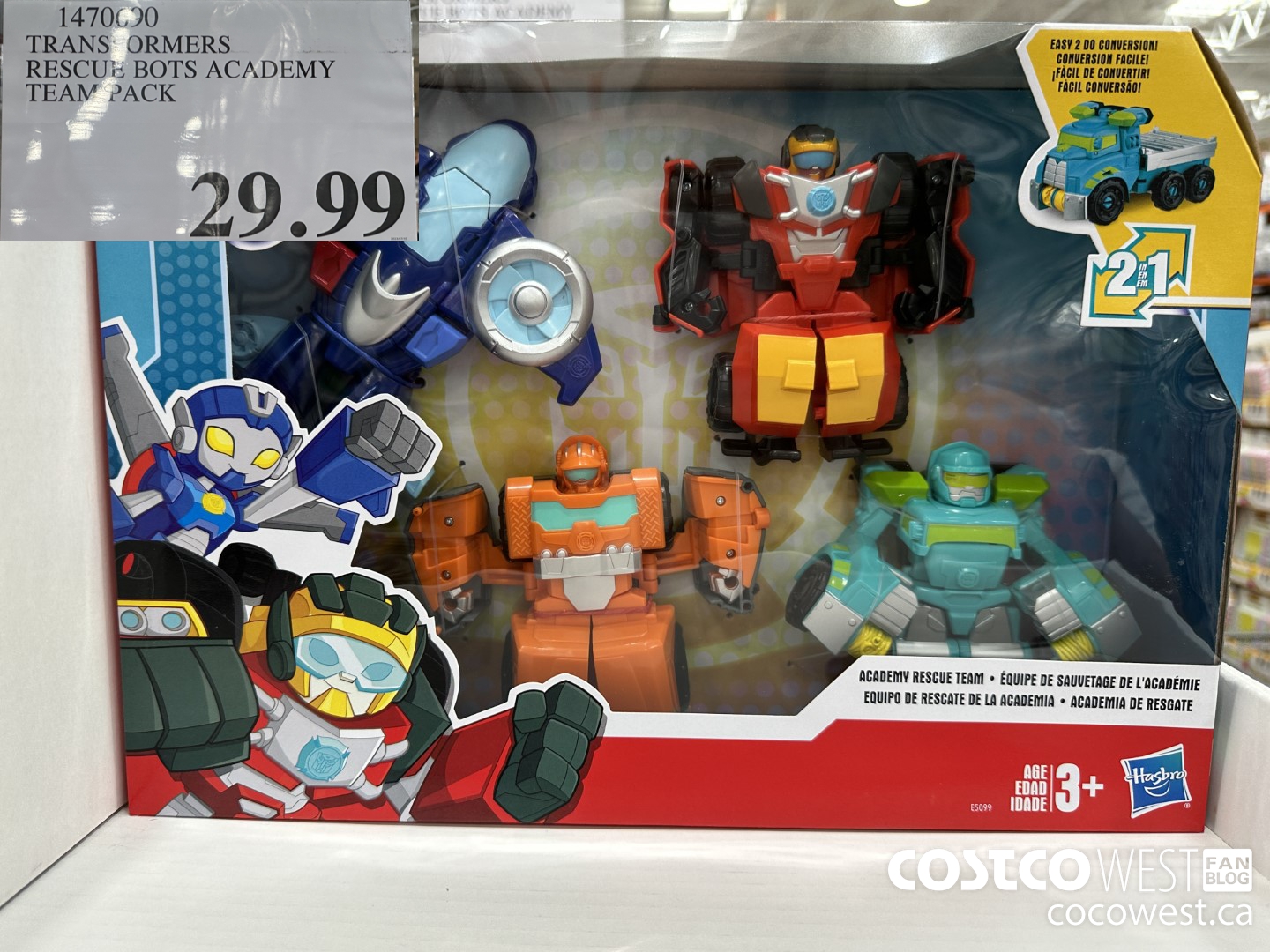 1470690 TRANSFORERS RESCUE BOTS ACADEMY TEAM PACK $29.99