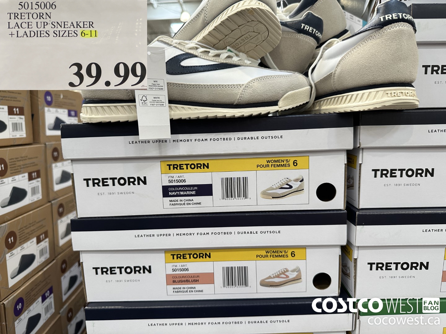 5015006 TRETORN LACE UP SNEAKER LADIES SIZES 6-11 $39.99