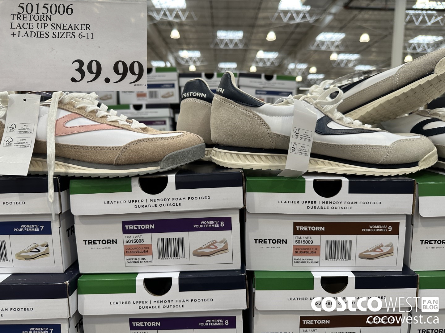 5015006 TRETORN LACE UP SNEAKER LADIES SIZES 6-11 $39.99