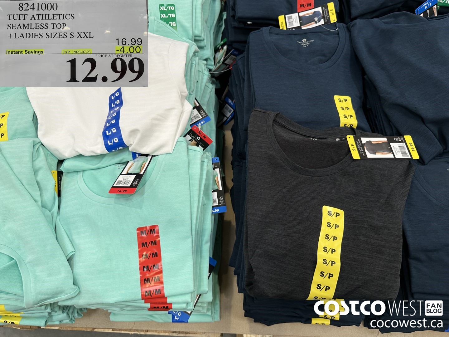 8241000 TUFF ATHLETICS SEAMLESS TOP LADIES SIZES S-XXL ($4.00 INSTANT SAVINGS EXPIRES ON 2023-07-23) $12.99