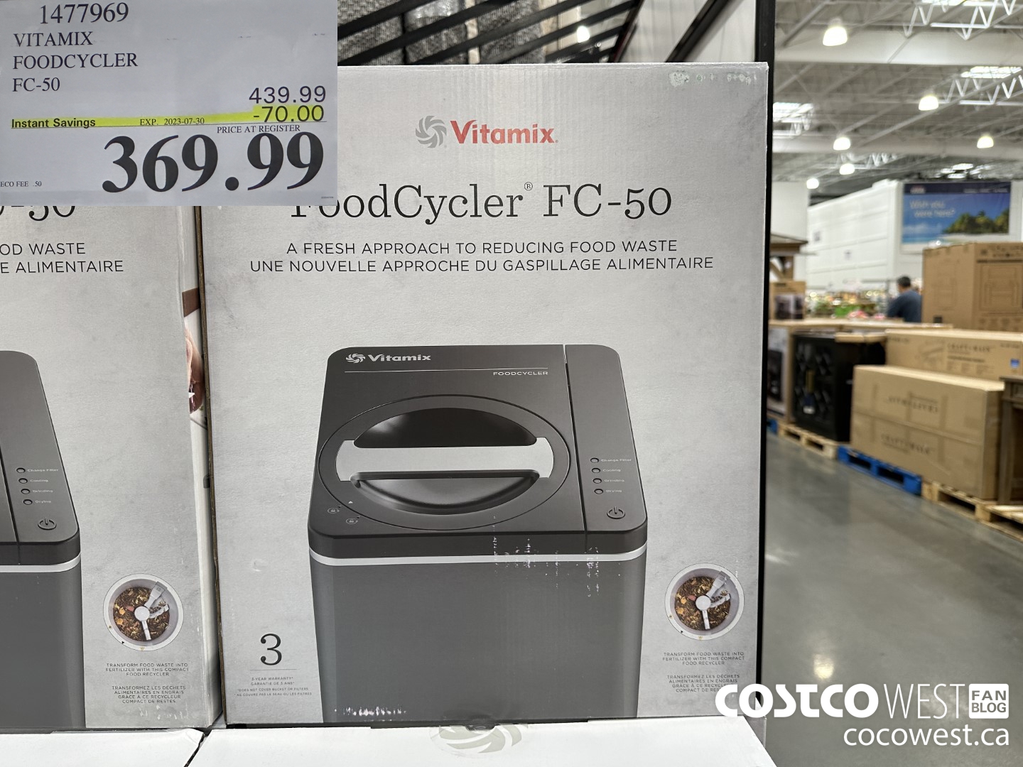 1477969 VITAMIX FOODCYCLER FC-50 ($70.00 INSTANT SAVINGS EXPIRES ON 2023-07-30) $369.99