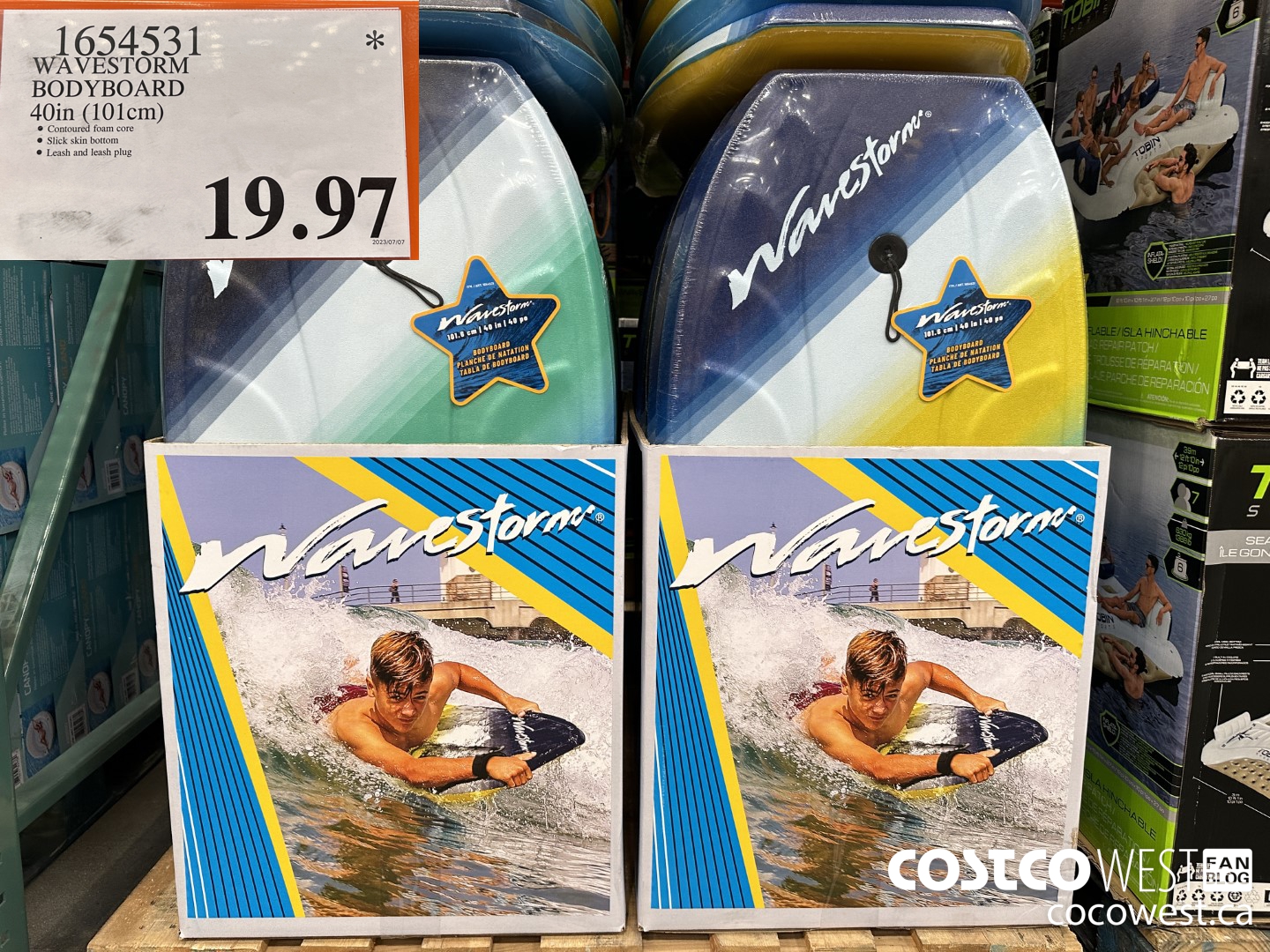 1654531 WAVESTORM BODY BOARD 40IN (101CM) $19.97