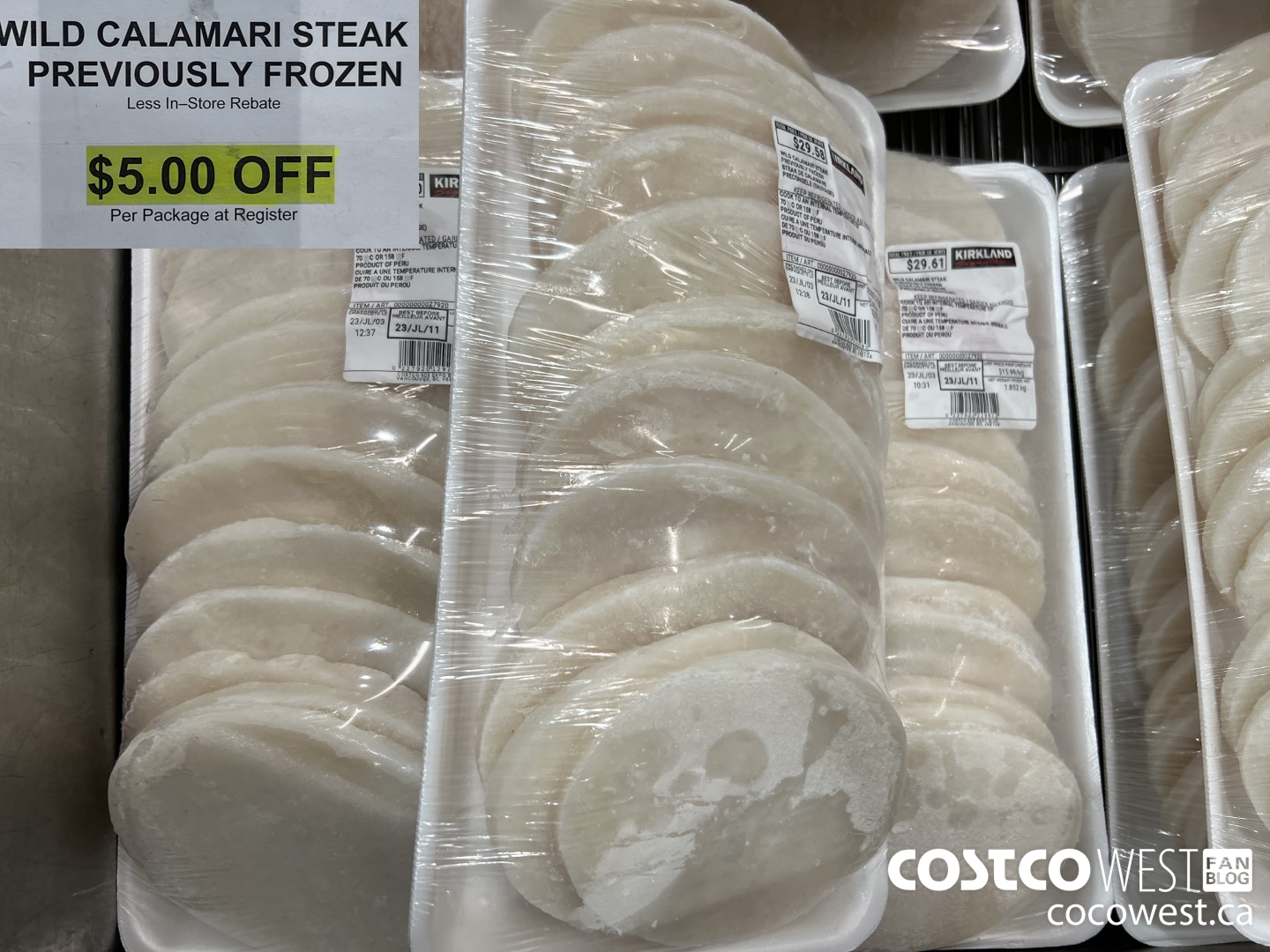 27920 WILD CALAMARI STEAK PREVIOUSLY FROZEN ($5.00 INSTANT SAVINGS)