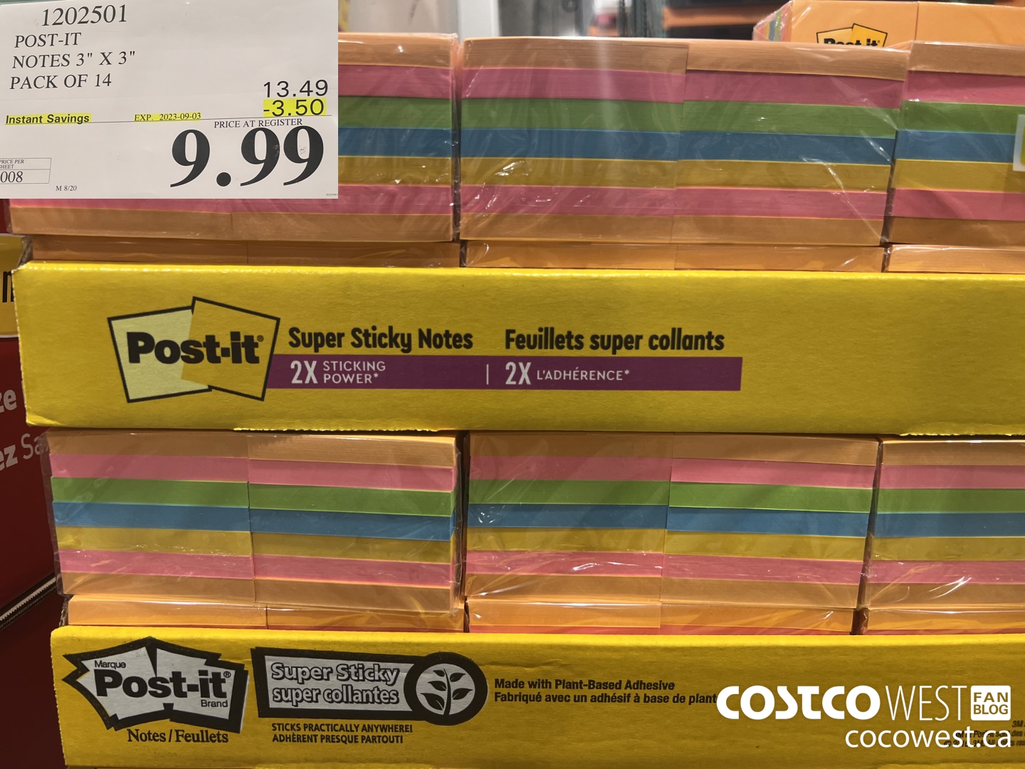 1202501 3M POST-IT NOTES 3