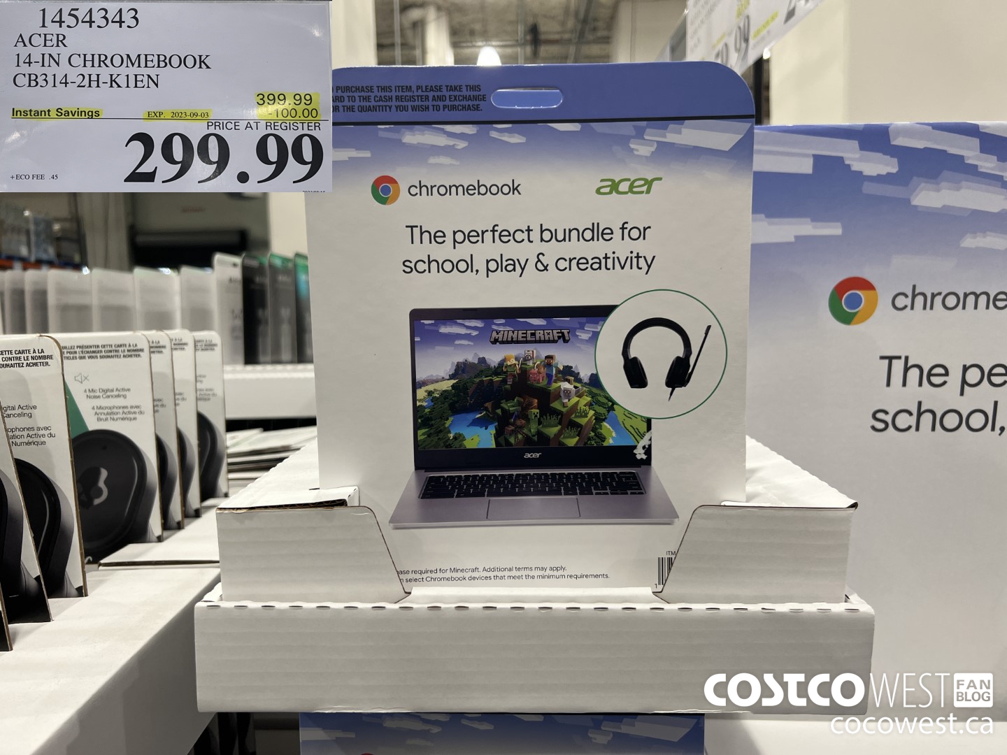 1454343 ACER 14-IN CHROMEBOOK CB314-2H-K1EN ($100.00 INSTANT SAVINGS EXPIRES ON 2023-09-03) $299.99