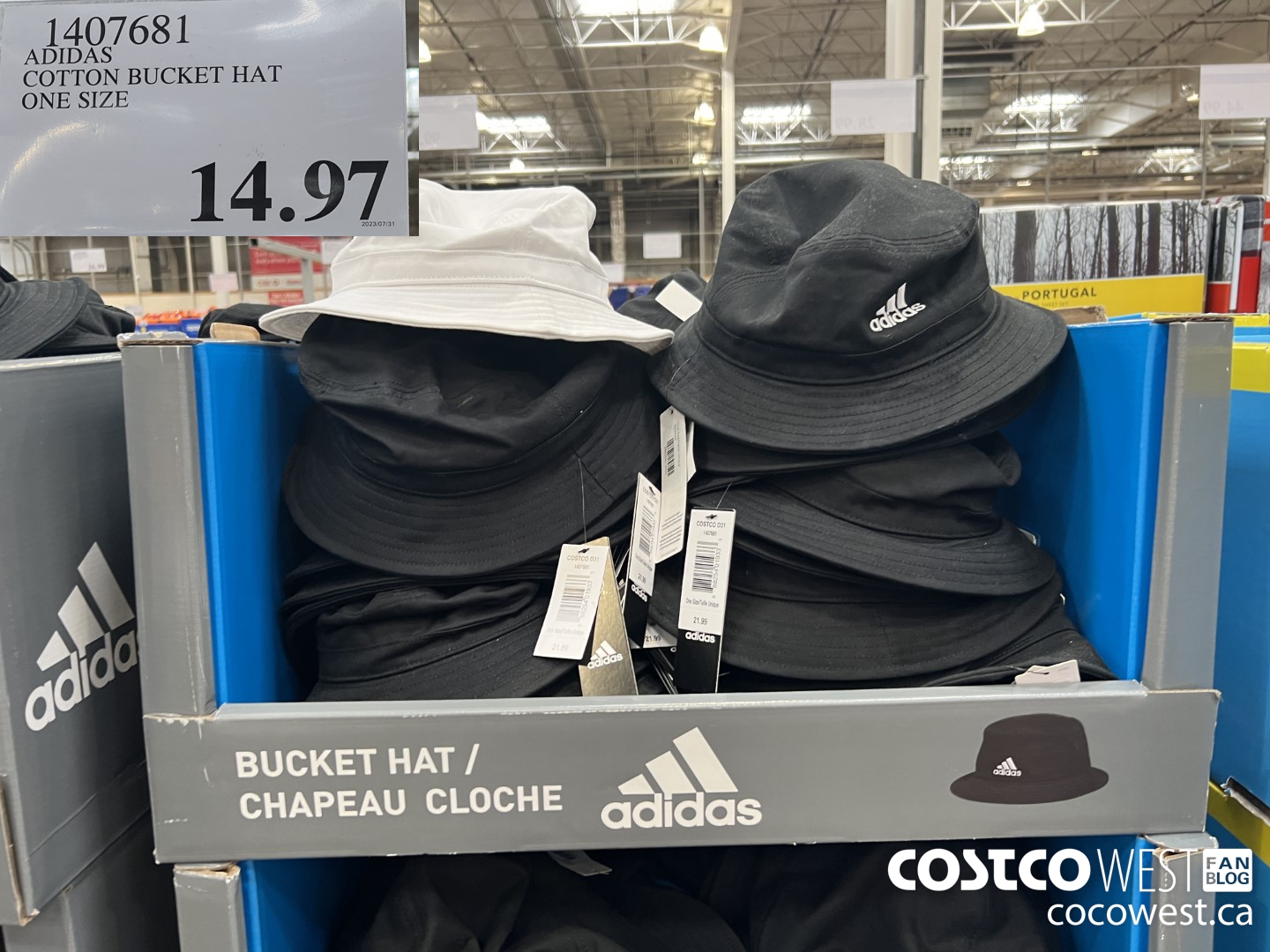 1407681 ADIDAS COTTON BUCKET HAT ONE SIZE $14.97