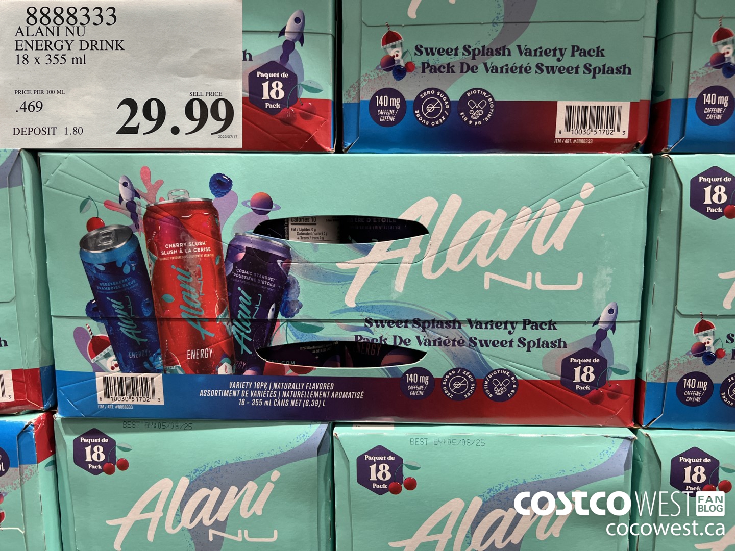 8888333 ALANI NU ENERGY DRINK 18 X 355ML $29.99