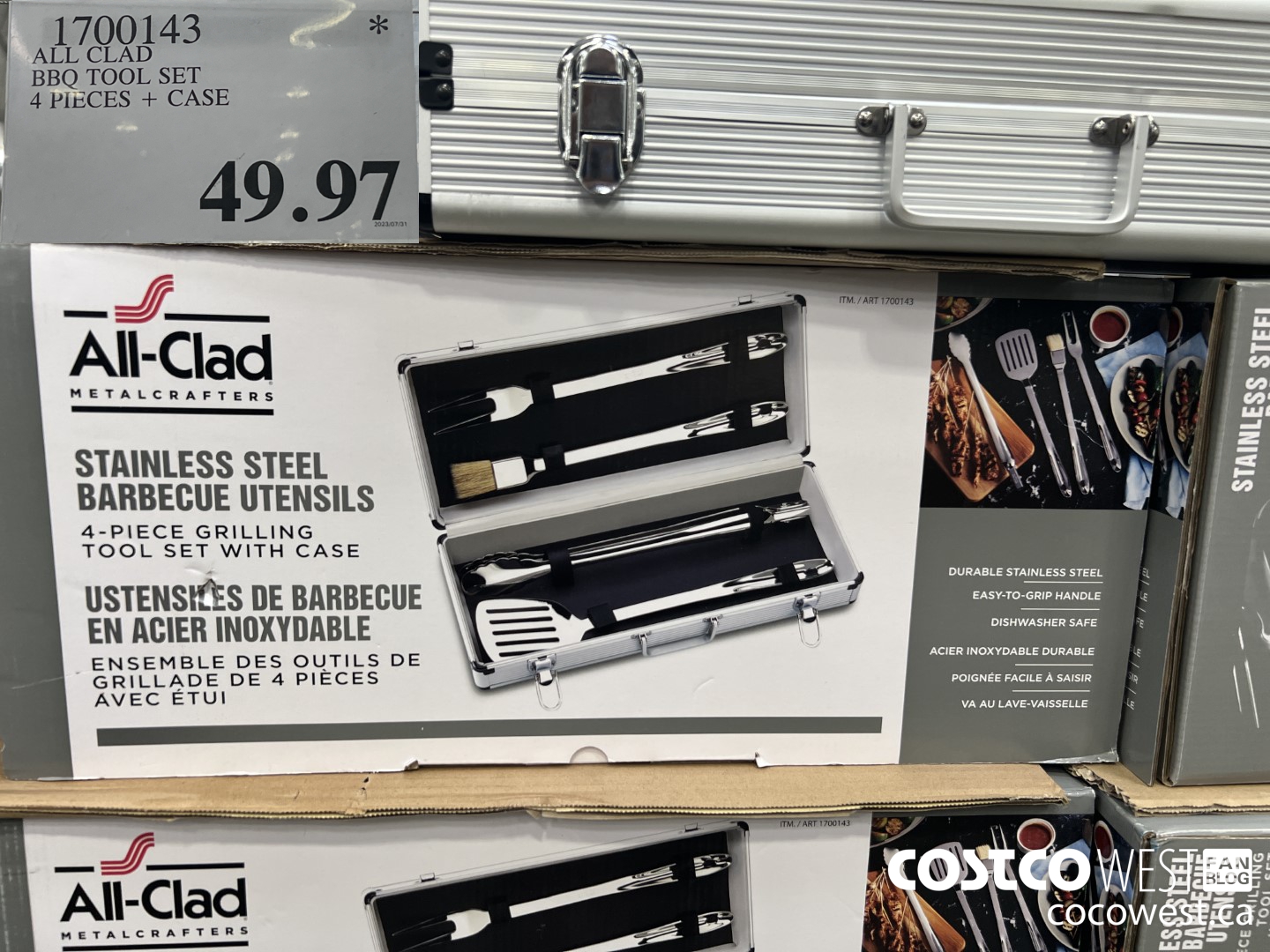 1700143 ALL CLAD BBQ TOOL SET 4 PIECES + CASE $49.97