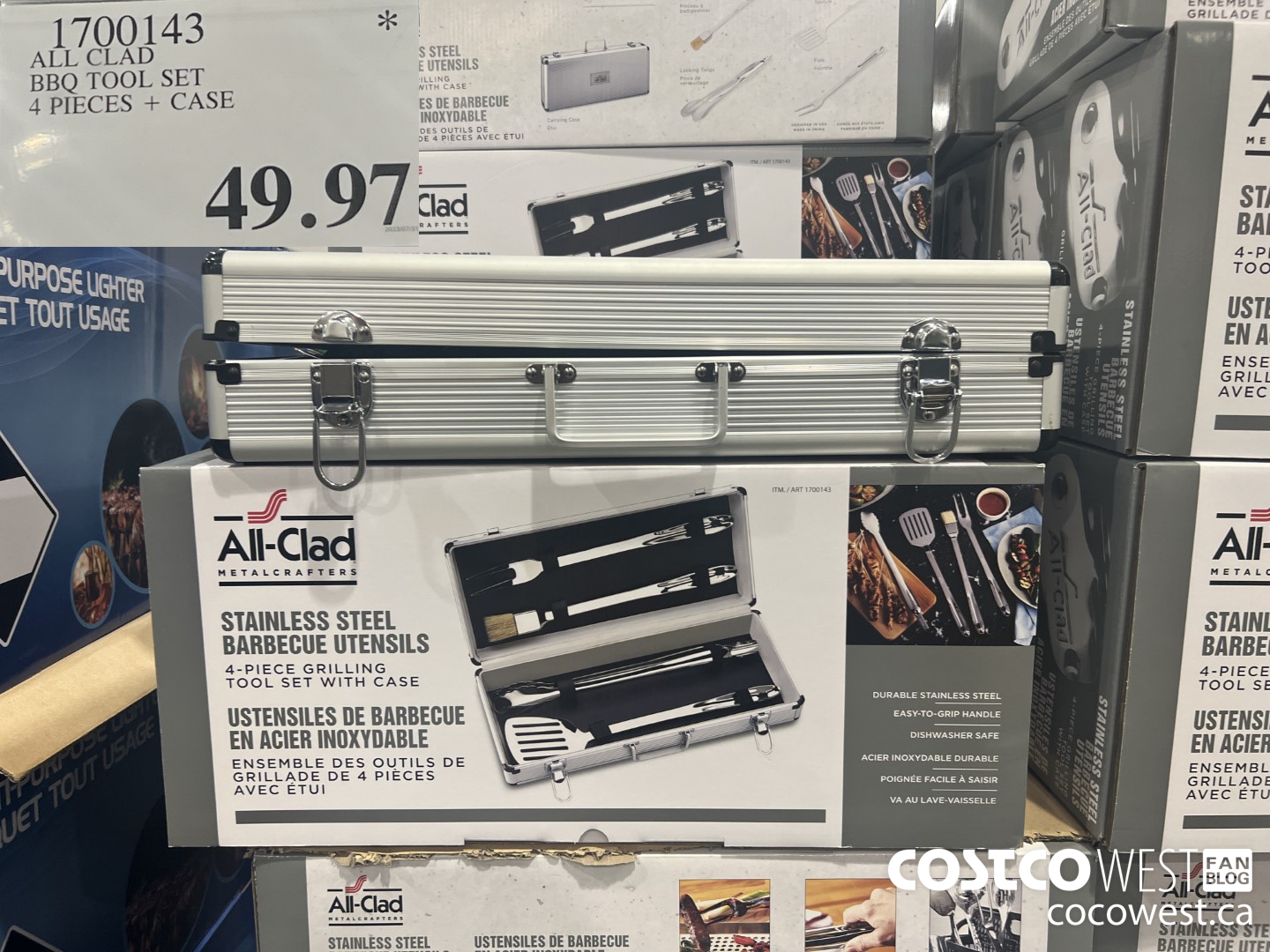 1700143 ALL CLAD BBQ TOOL SET 4 PIECES + CASE $49.97