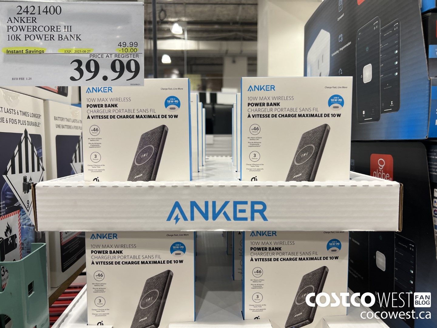 2421400 ANKER POWERCORE III 10K POWER BANK ($10.00 INSTANT SAVINGS EXPIRES ON 2023-08-27) $39.99