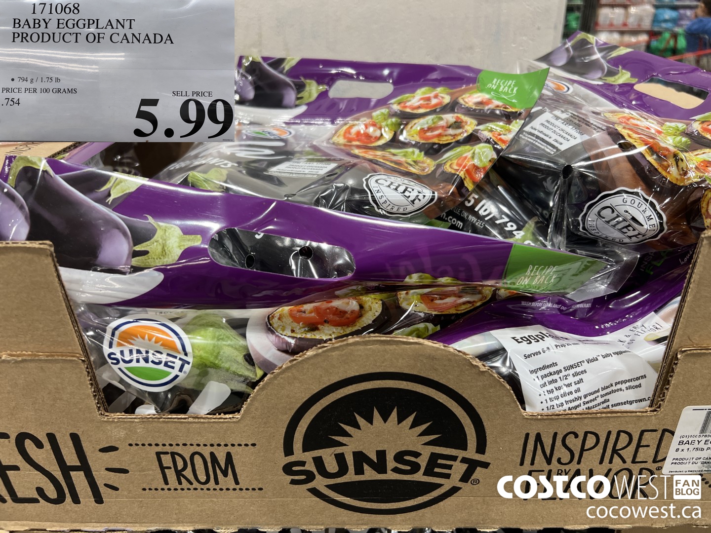 171068 BABY EGGPLANT PRODUCT OF CANADA $5.99