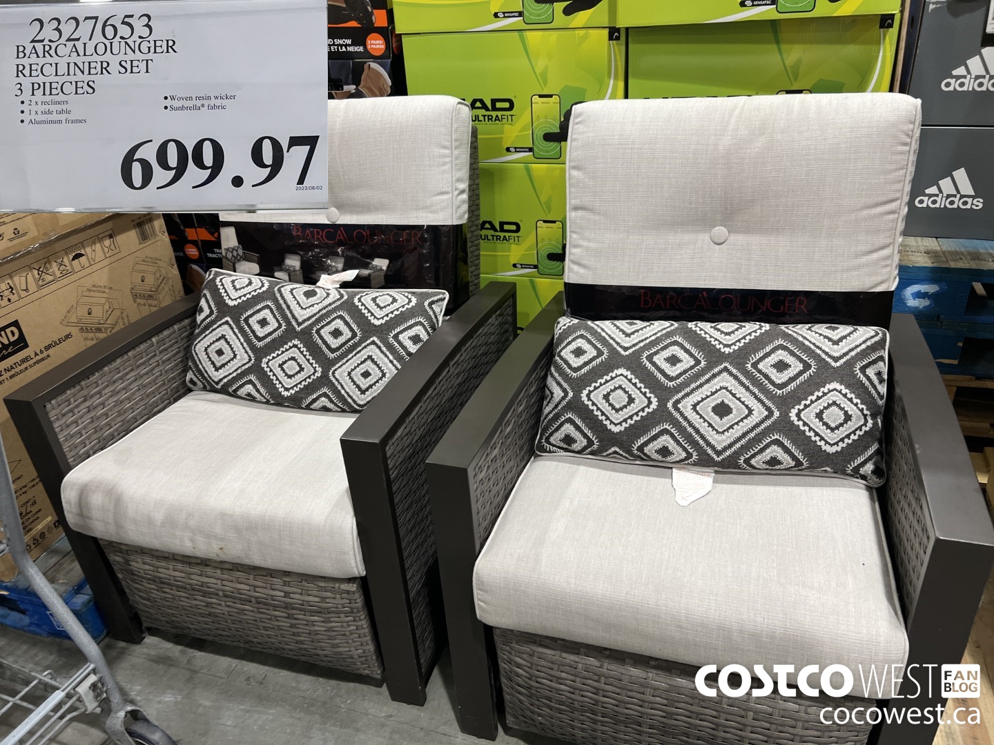 2327653 BARCALOUNGER RECLINING SET 3 PIECES $699.97
