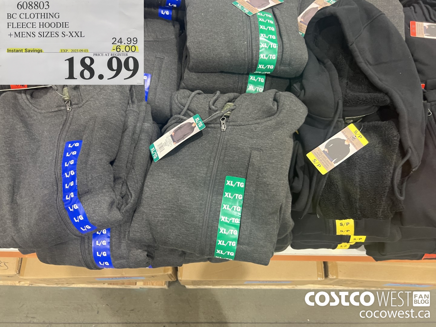 608803 BC CLOTHING FLEECE HOODIE MENS SIZES S-XXL ($6.00 INSTANT SAVINGS EXPIRES ON 2023-09-03) $18.99