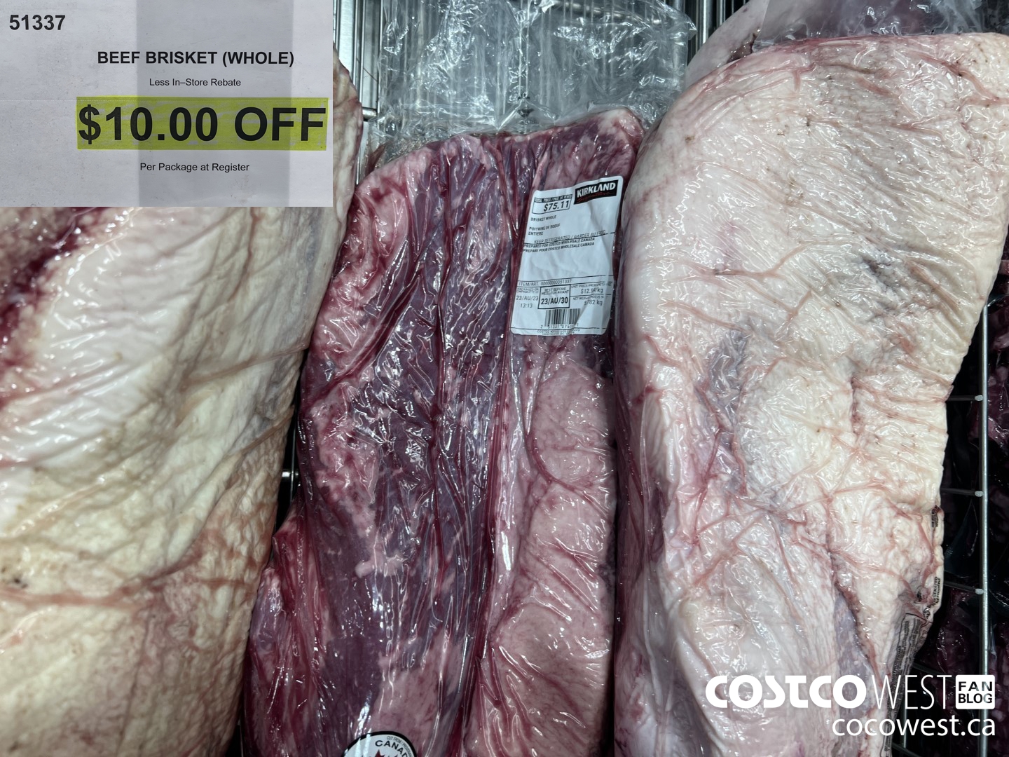 51337 BEEF BRISKET WHOLE ($10.00 INSTANT SAVINGS)