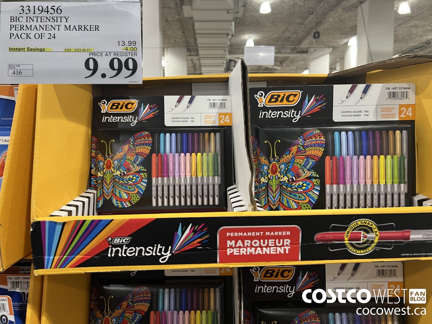 3319456 BIC INTENSITY PERMANENT MARKERS PACK OF 24 ($4.00 INSTANT SAVINGS EXPIRES ON 2023-08-27) $9.99