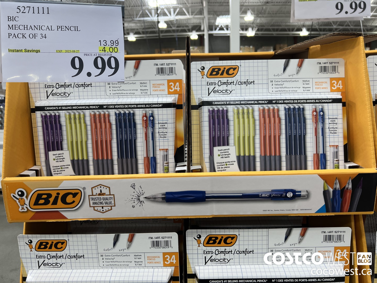 5271111 BIC MECHANICAL PENCIL PACK OF 34 ($4.00 INSTANT SAVINGS EXPIRES ON 2023-08-27) $9.99