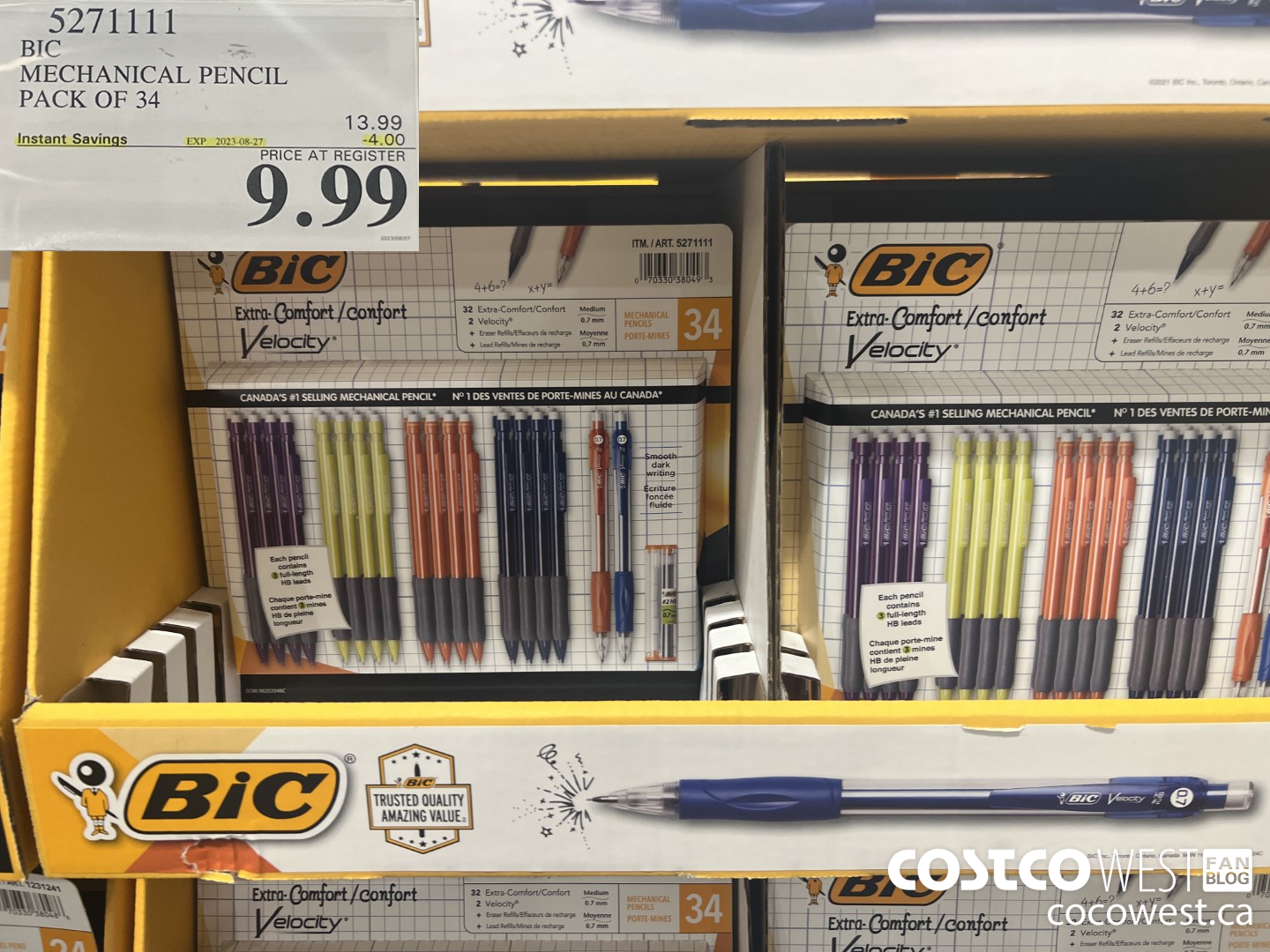 5271111 BIC MECHANICAL PENCIL PACK OF 34 ($4.00 INSTANT SAVINGS EXPIRES ON 2023-08-27) $9.99
