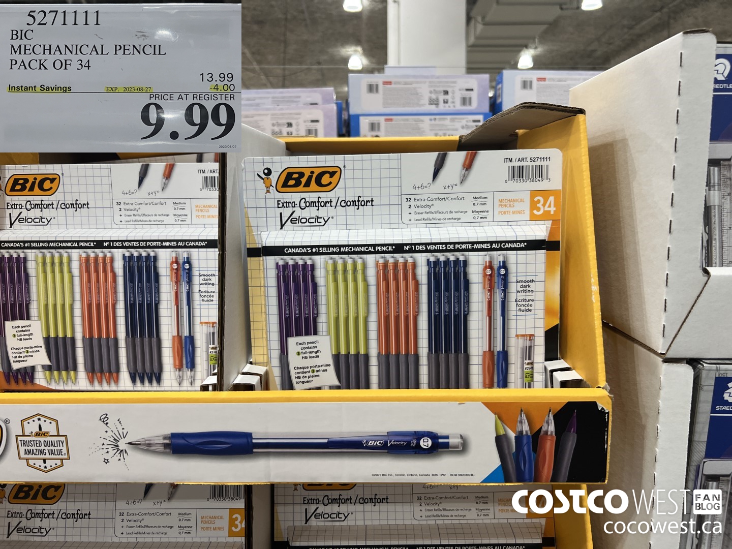 5271111 BIC MECHANICAL PENCIL PACK OF 34 ($4.00 INSTANT SAVINGS EXPIRES ON 2023-08-27) $9.99