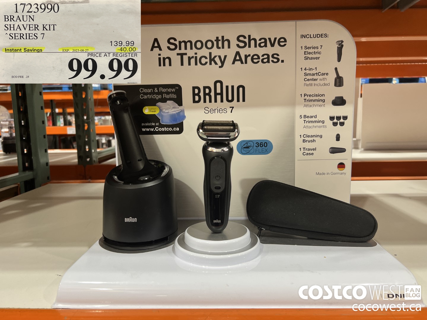 1723990 BRAUN SHAVER KIT SERIES 7 ($40.00 INSTANT SAVINGS EXPIRES ON 2023-08-27) $99.99