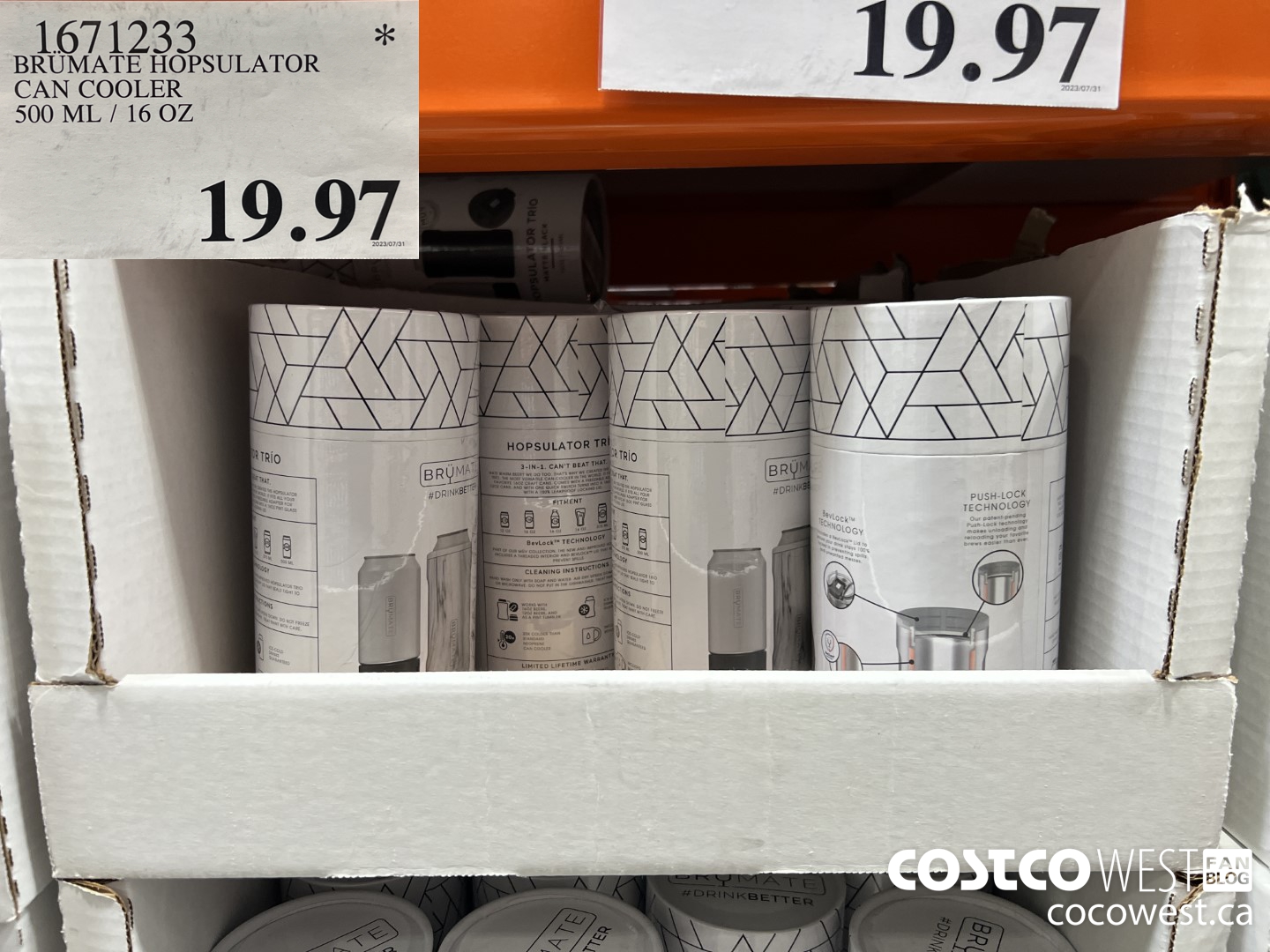 1671233 BRUMATE HOPSULATOR CAN COOLER 500ML / 16 OZ $19.97