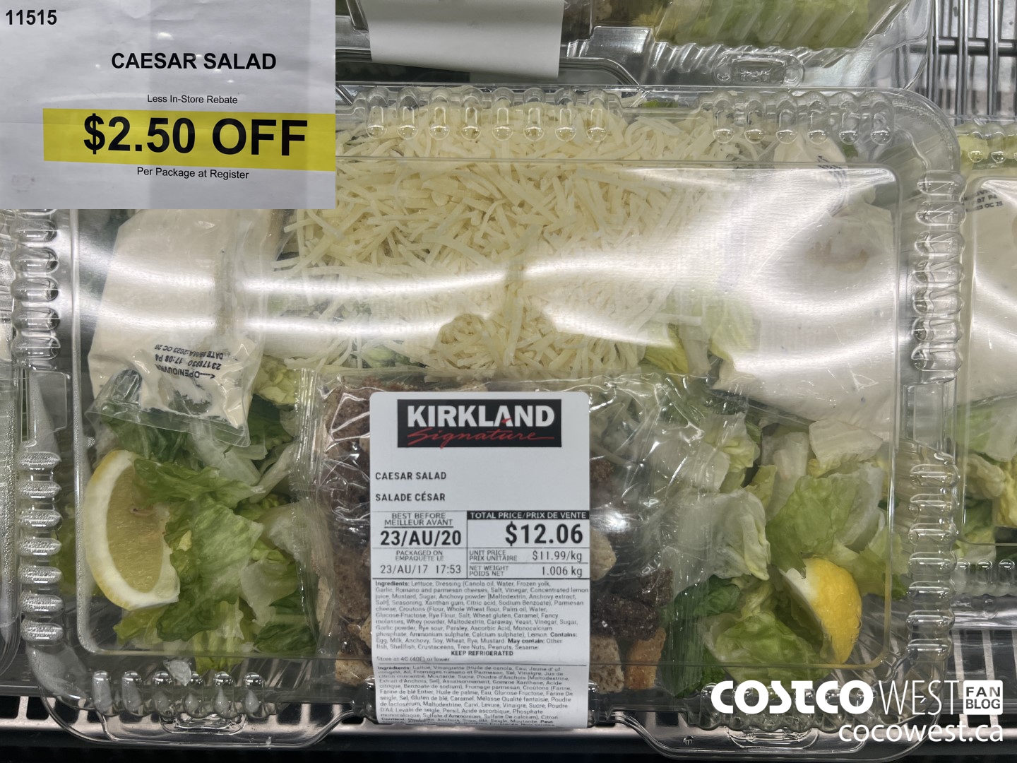 11515 CAESAR SALAD ($2.50 INSTANT SAVINGS)