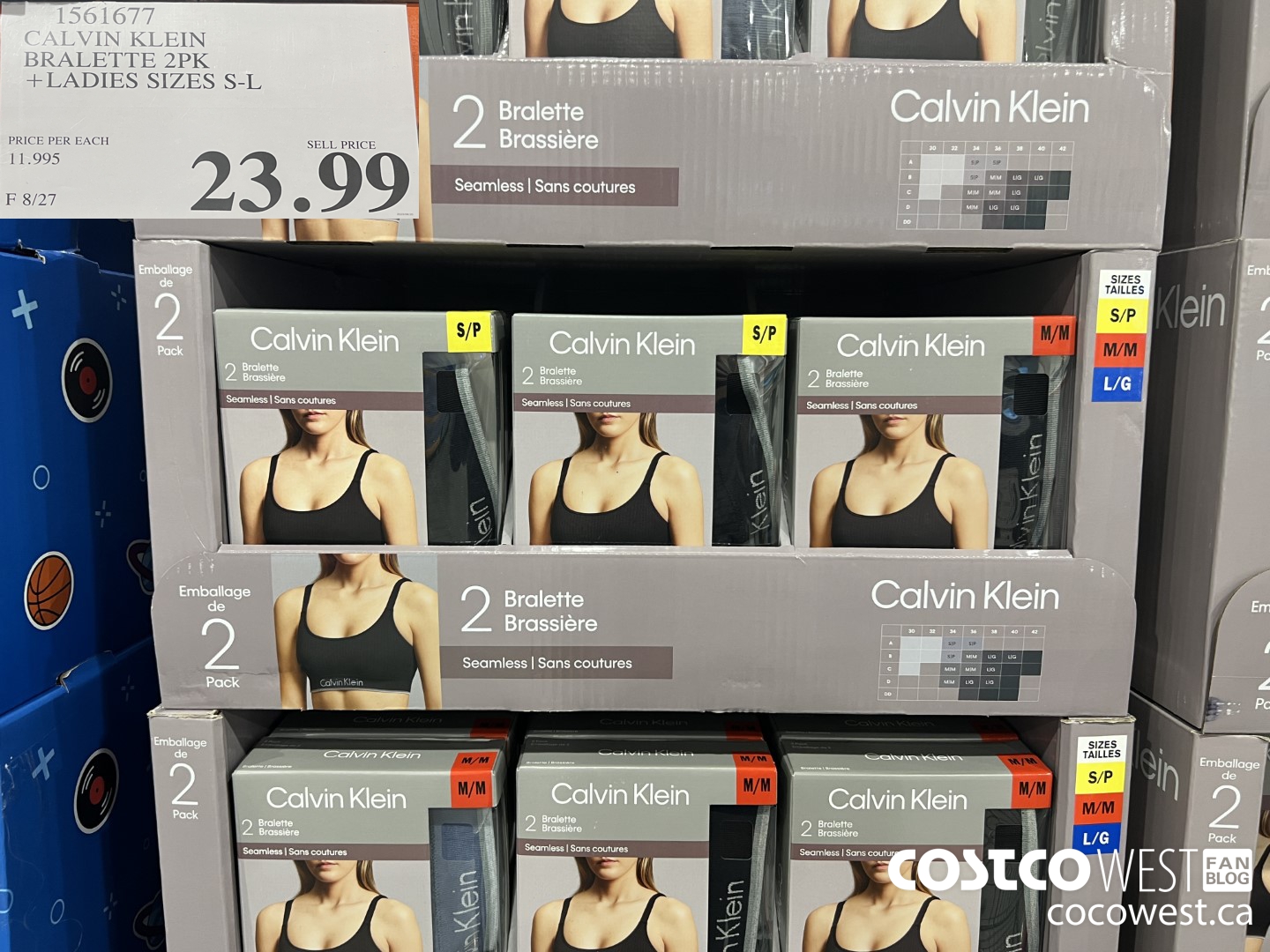 1561677 CALVIN KLEIN BRALETTE 2PK LADIES SIZES S-L  $23.99