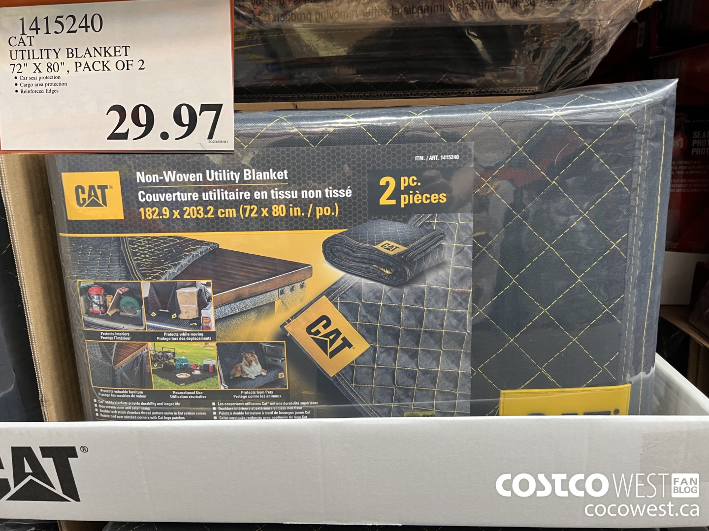 1415240 CAT UTILITY BLANKET 72