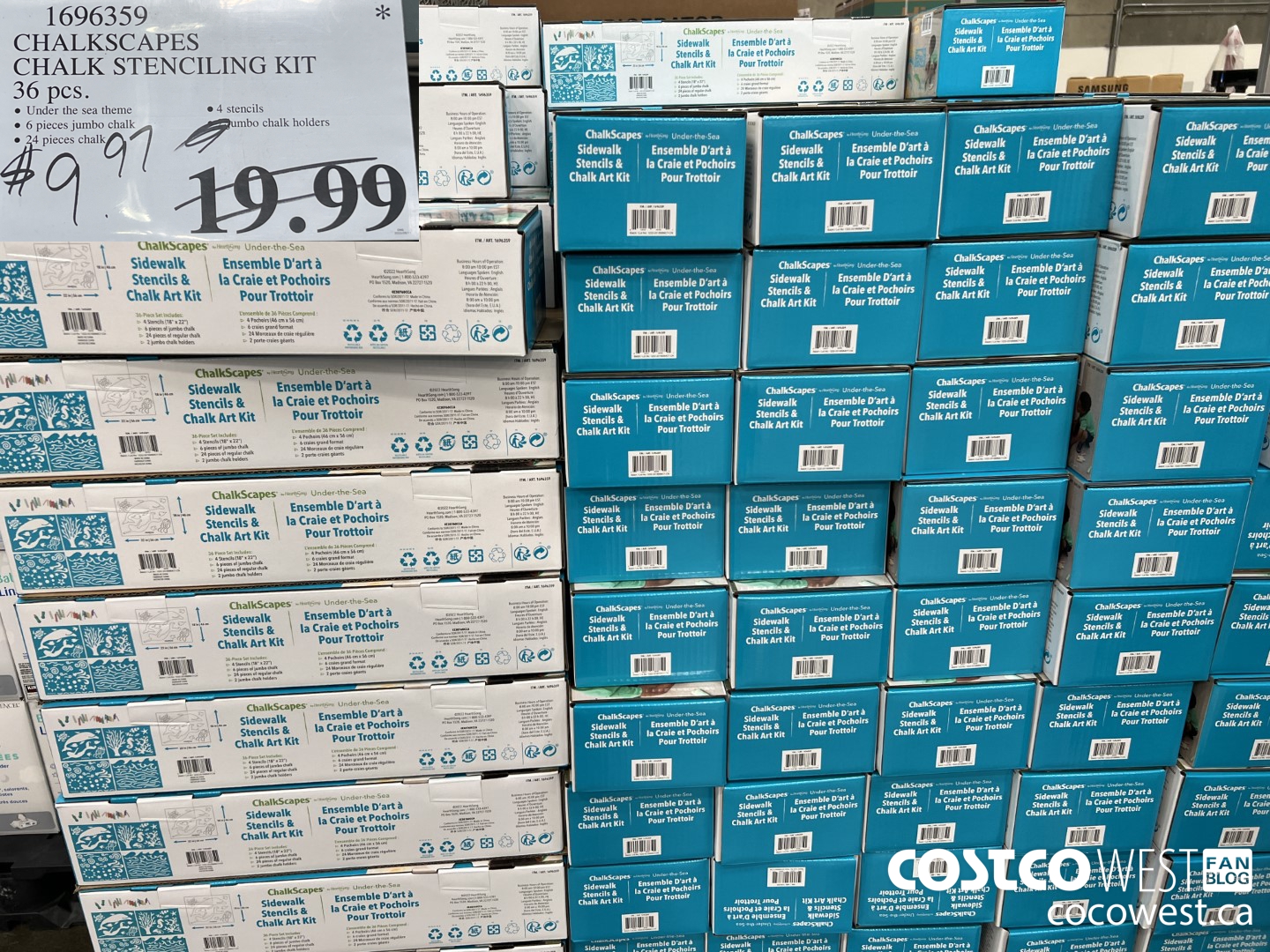 1696359 CHALKSCAPES CHALK STENCILING KIT 36 PCS $9.97