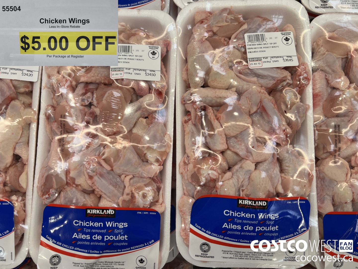 55504 CHICKEN WINGS ($5.00 INSTANT SAVINGS)