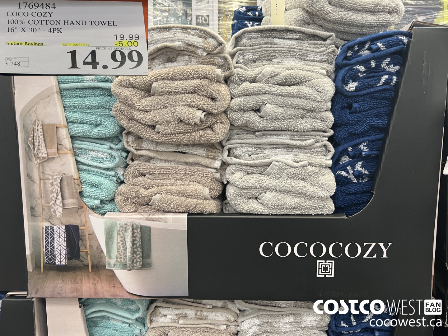 1769484 COCO COZY 100% COTTON HAND TOWEL 16