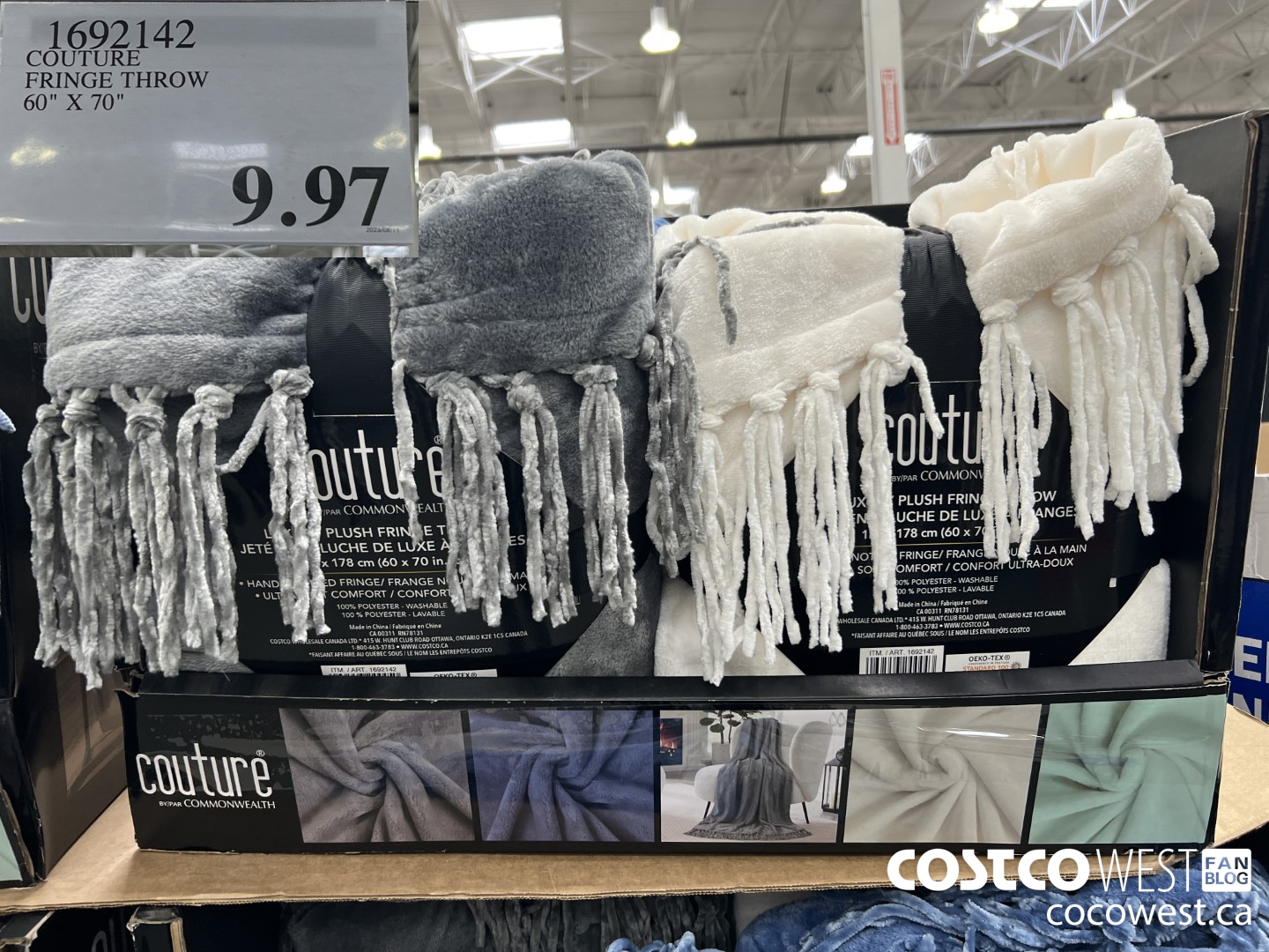 1692142 COUTURE FRINGE THROW 60