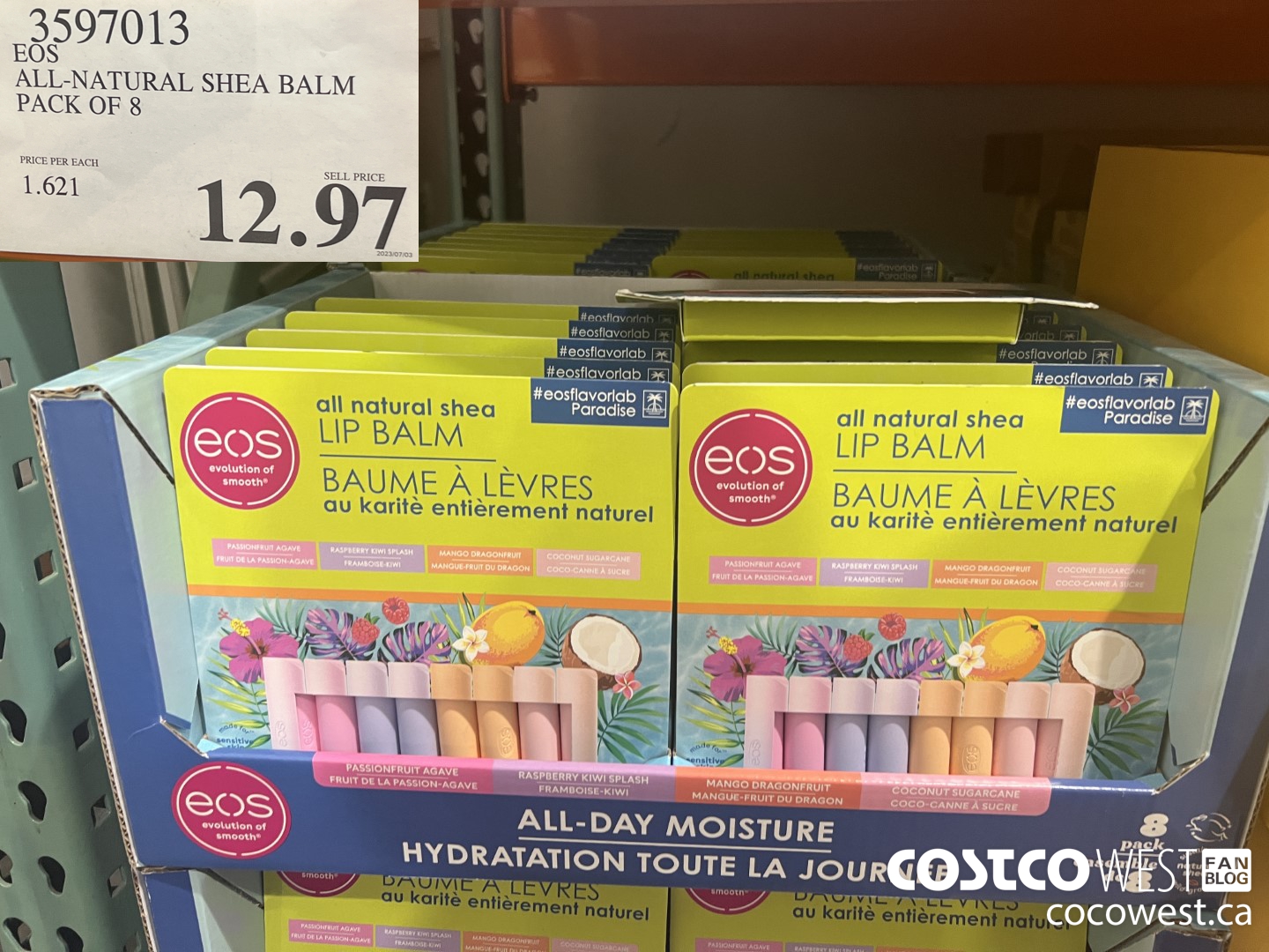 3597013 EOS ALL-NATURAL SHEA BALM PACK OF 8 $12.97