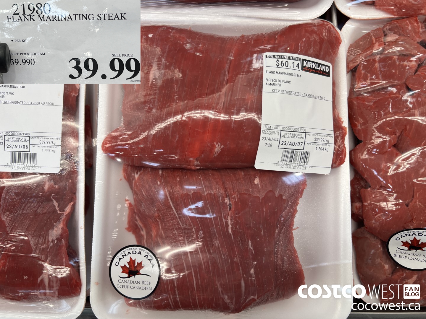 21980 FLANK MARINATING STEAK $39.99