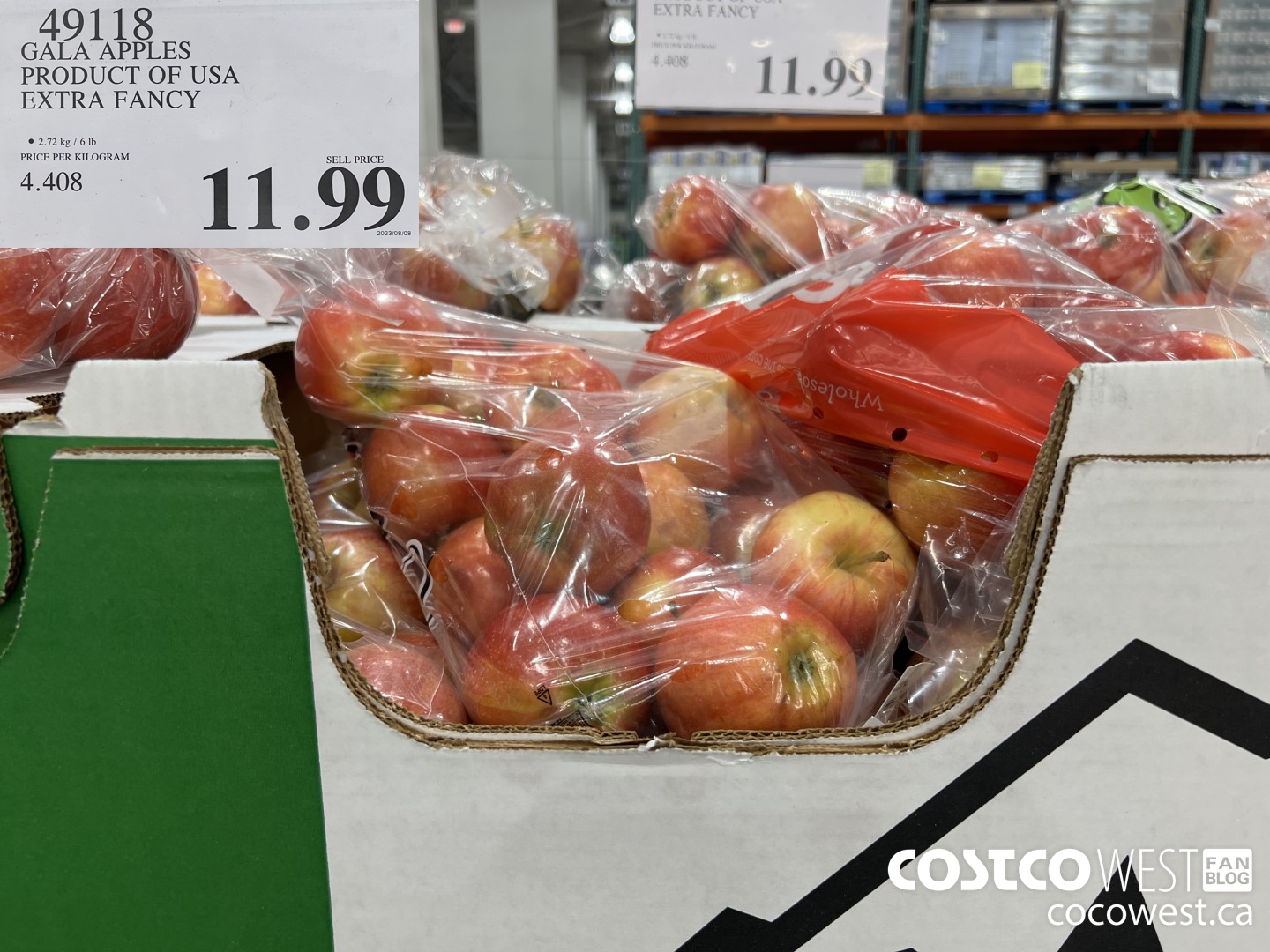 49118 GALA APPLES PRODUCT OF USA EXTRA FANCY $11.99