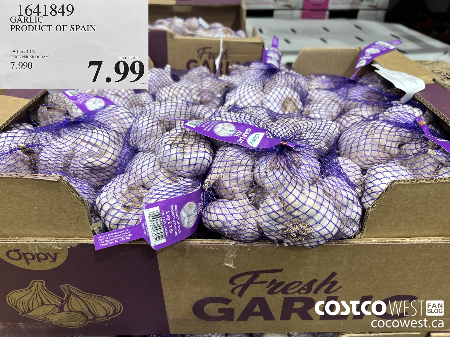 1641849 GARLIC PRODUCT OF SPAIN $7.99